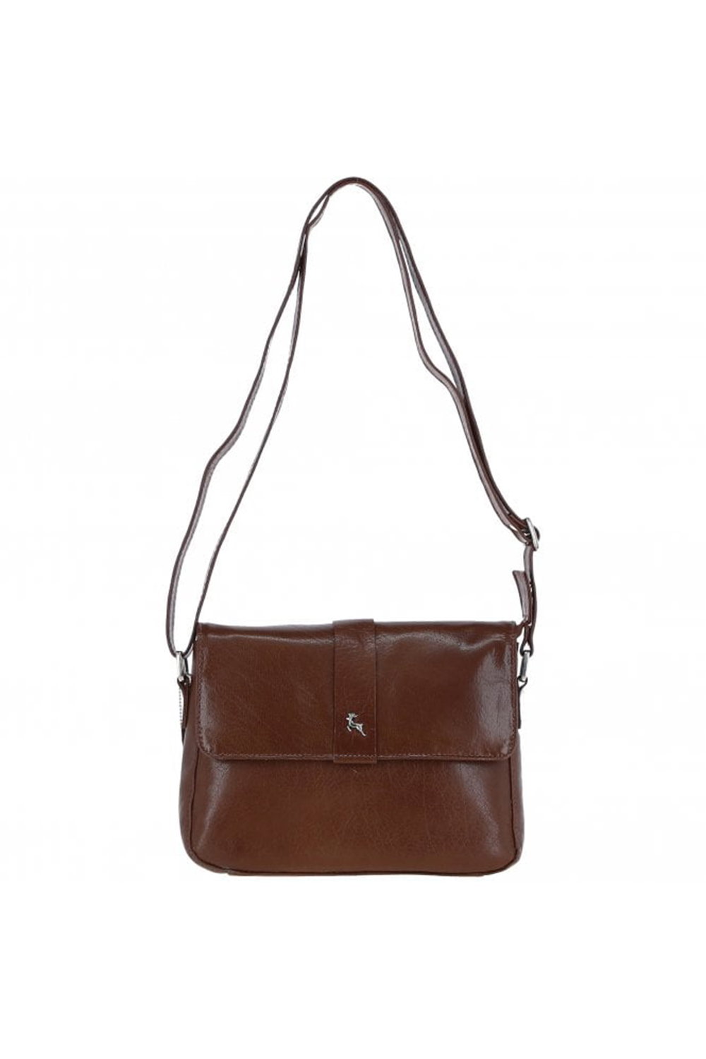 Tan 'Veneto Vellutato' Real Leather Crossbody Bag, Image 2 of 4