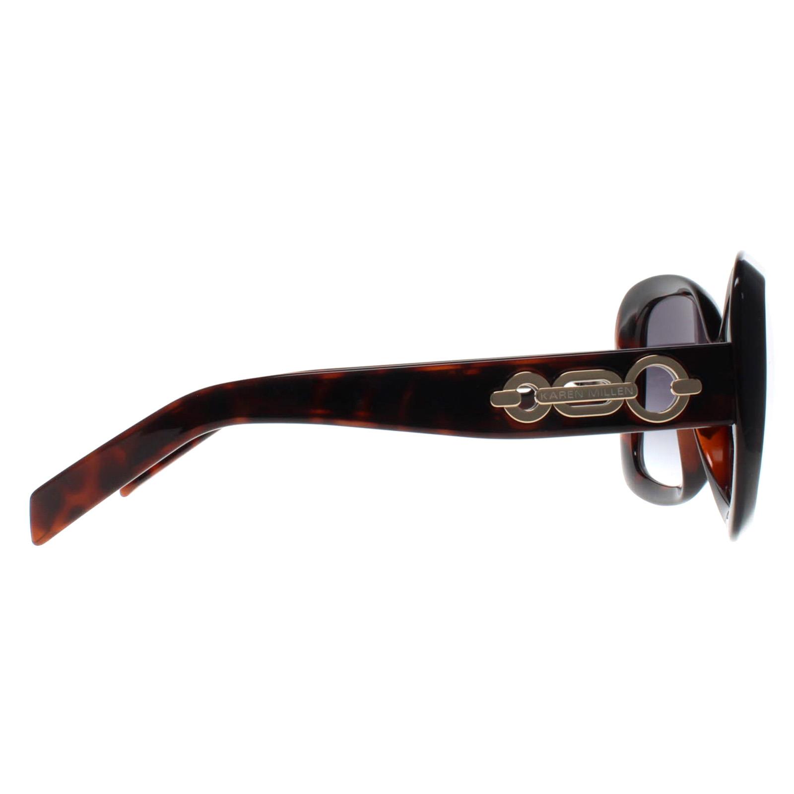 Brown Karen Millen Brown Butterfly Dark Tortoise Gradient Dark Grey KM5053, Image 4 of 4