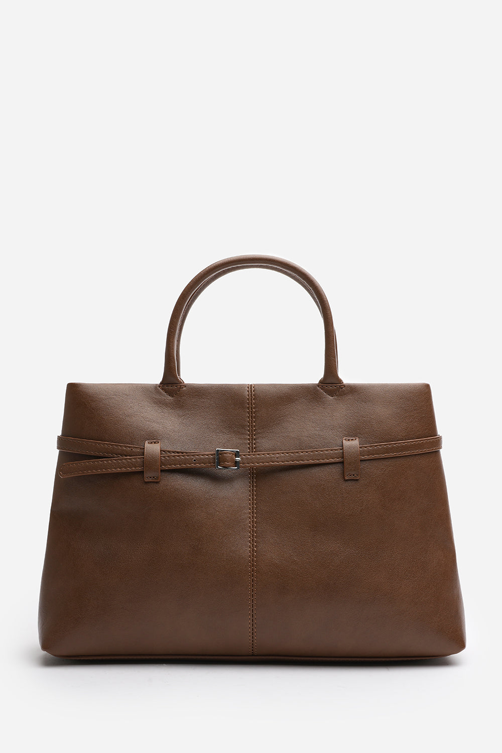 Tan Where's That From Tan Flores Luxury Structured Leather Tote Bag, Image 1 of 8