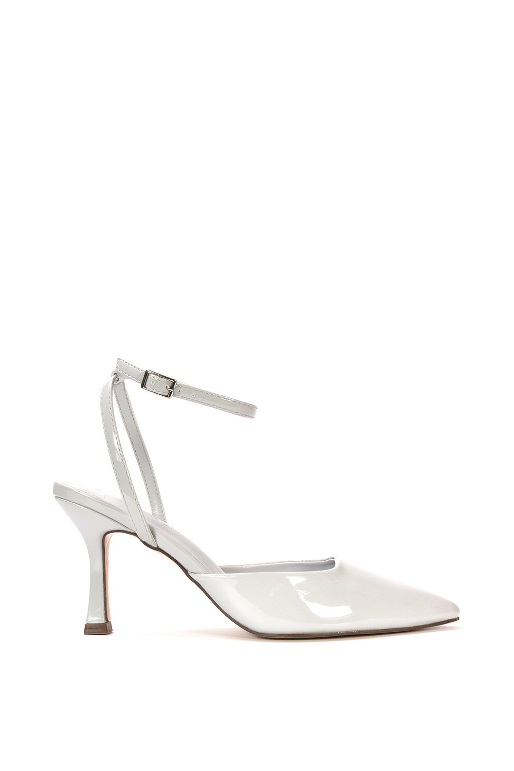 Black 'Tori' Pointed Toe Stiletto Heels With Ankle Strap