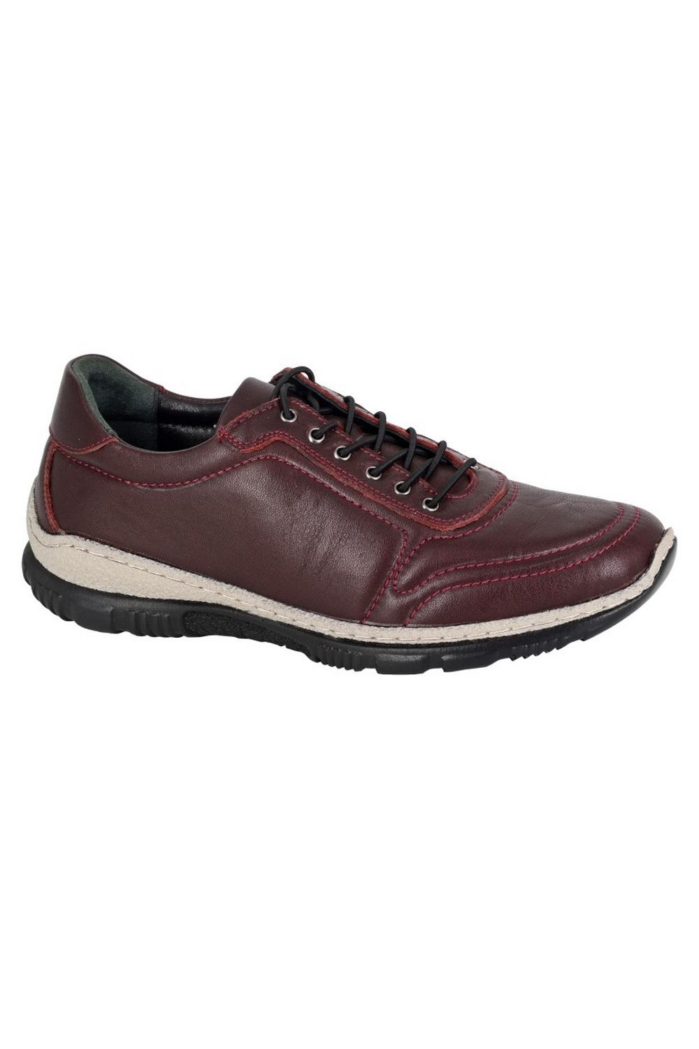 Burgundy Leather Shoes, Image 1 of 2