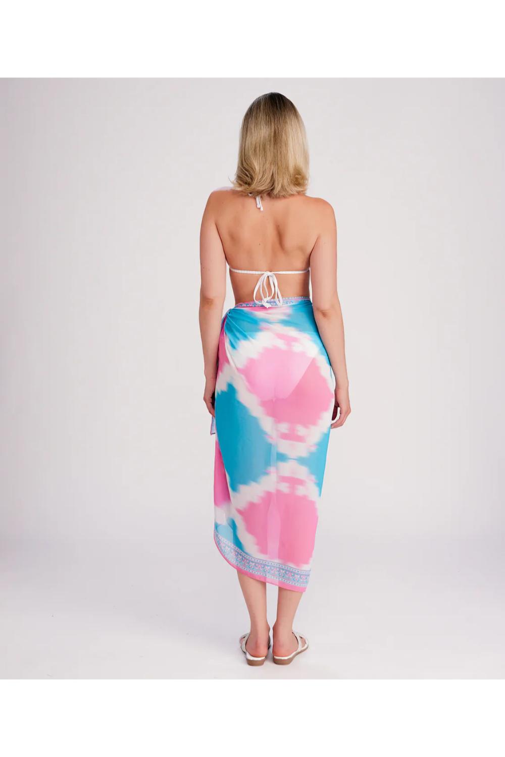 Turqouise Miami - Pink Diamond Beach Sarong, Image 2 of 4
