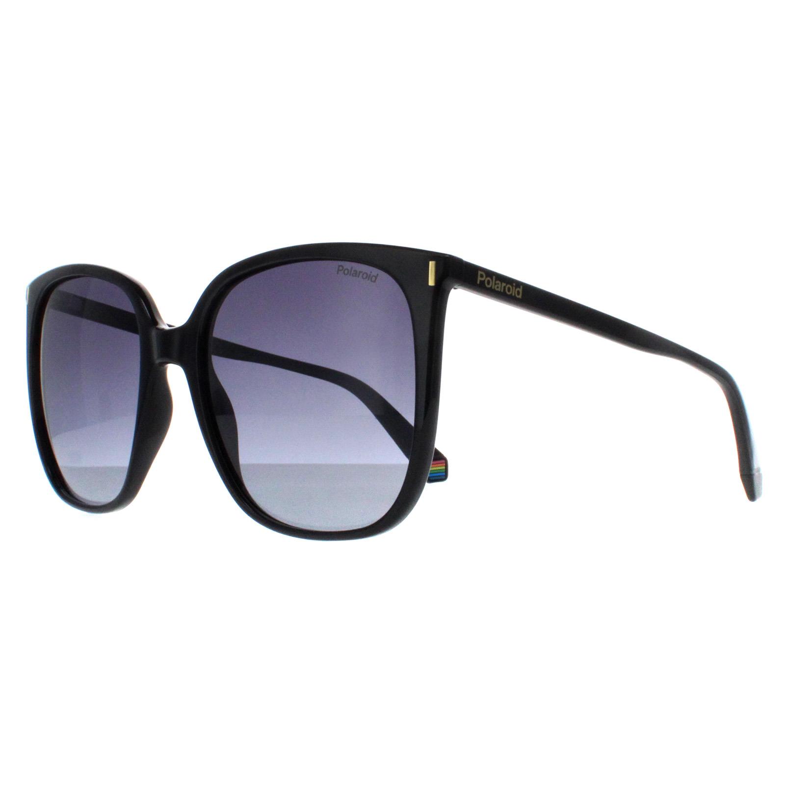 Black Polaroid Black Square Black Grey Gradient Polarized PLD 6218/S, Image 2 of 4