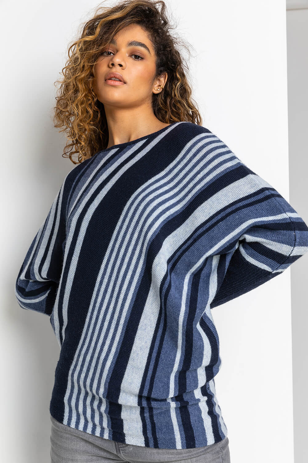 bromo jumper blue stripe