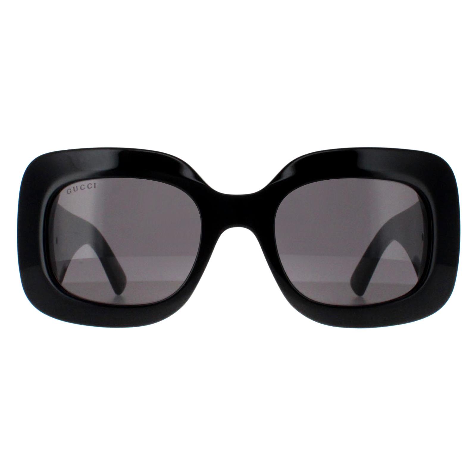 Black Gucci Black Square Black with Silver Grey GG1695S, Image 1 of 6