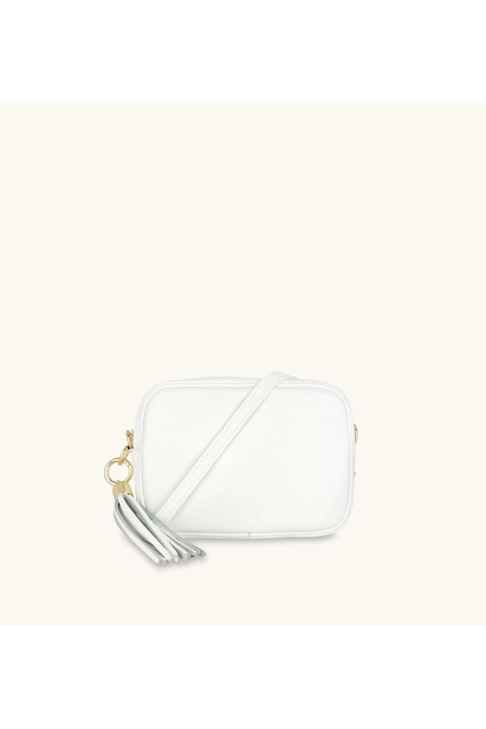 White The Tassel White Leather Crossbody Bag, Image 1 of 5