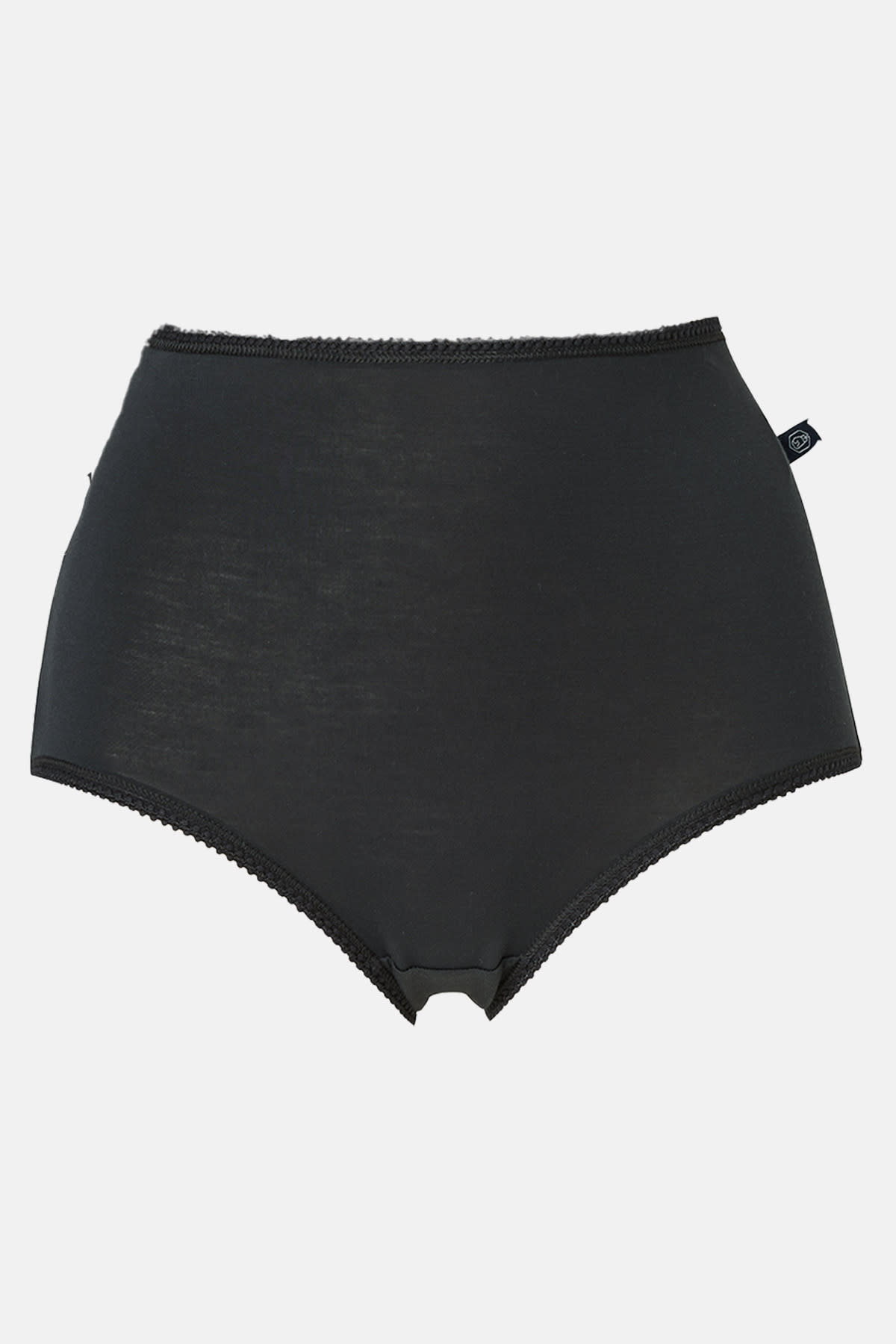 Black Pack of Three "Black" Cotton Full Briefs, Image 2 of 4