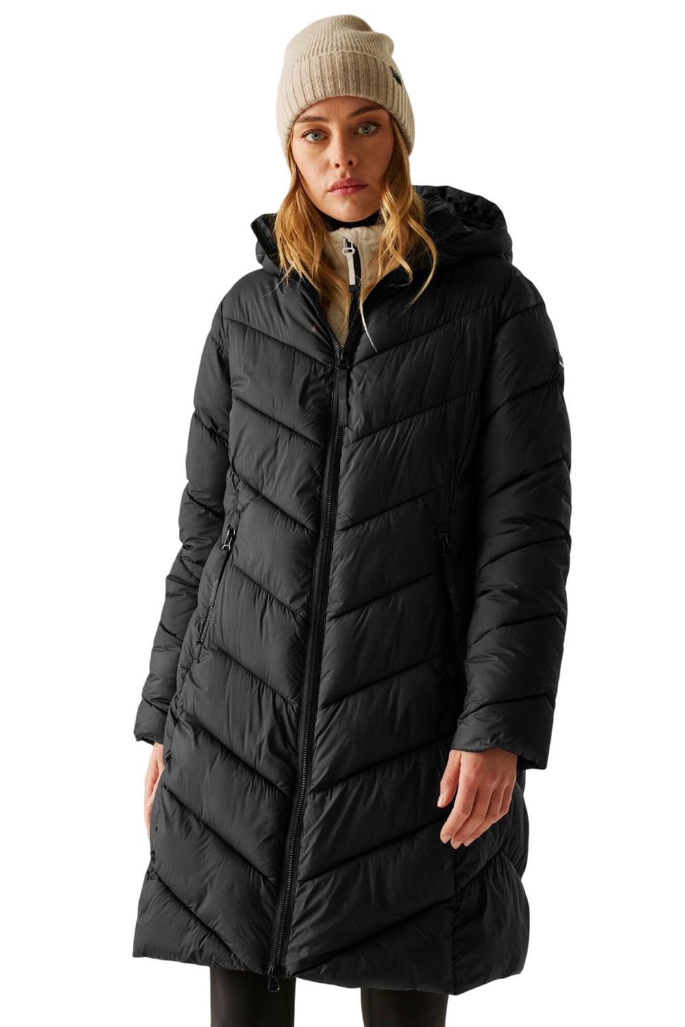 Black Anita Padded Jacket, Image 4 of 6