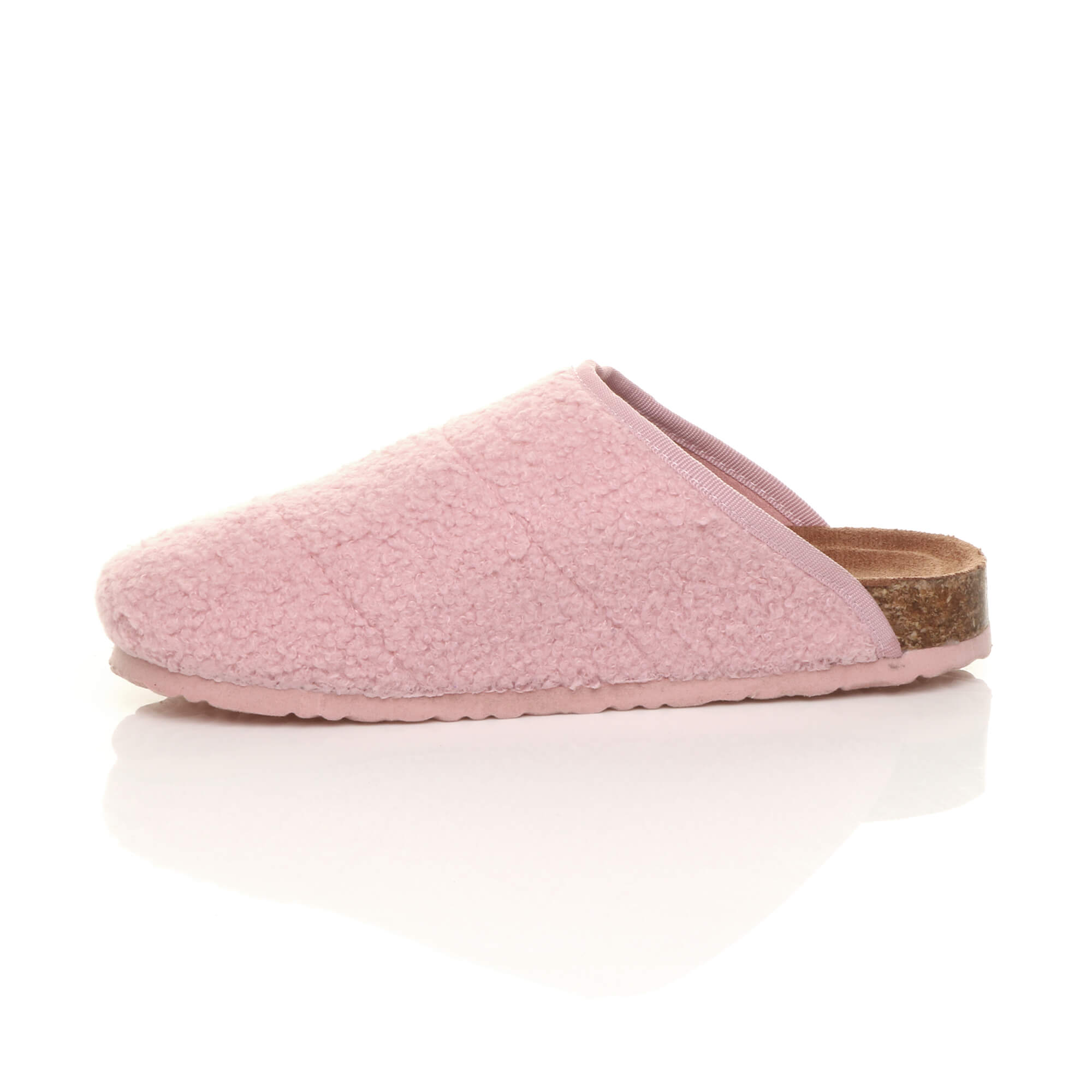 Pink AJVANI Pink Footbed Mules Slippers, Image 3 of 6