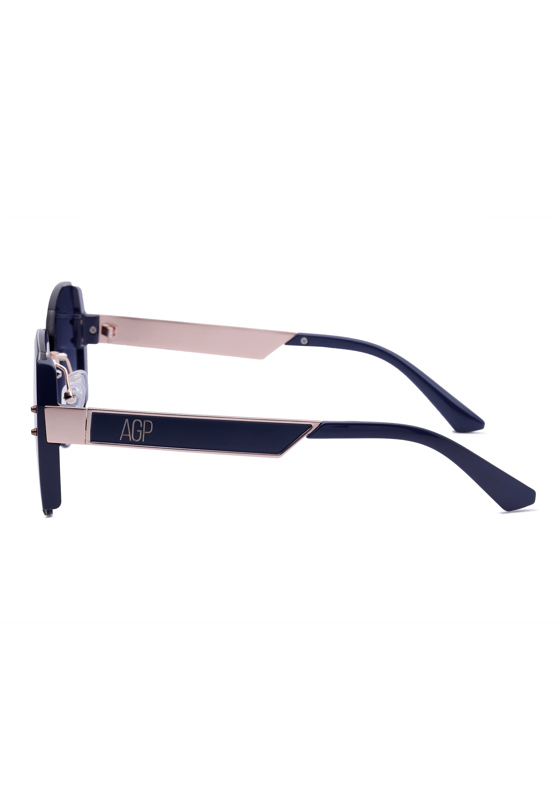 Blue AVANT-GARDE PARIS Blue Bold Square Sunglasses, Image 3 of 7