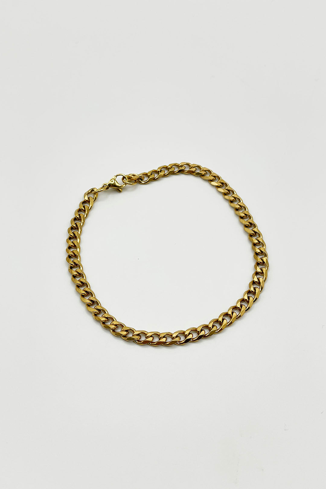 Gold Cuban Bracelet in Gold 5mm, Image 2 of 3