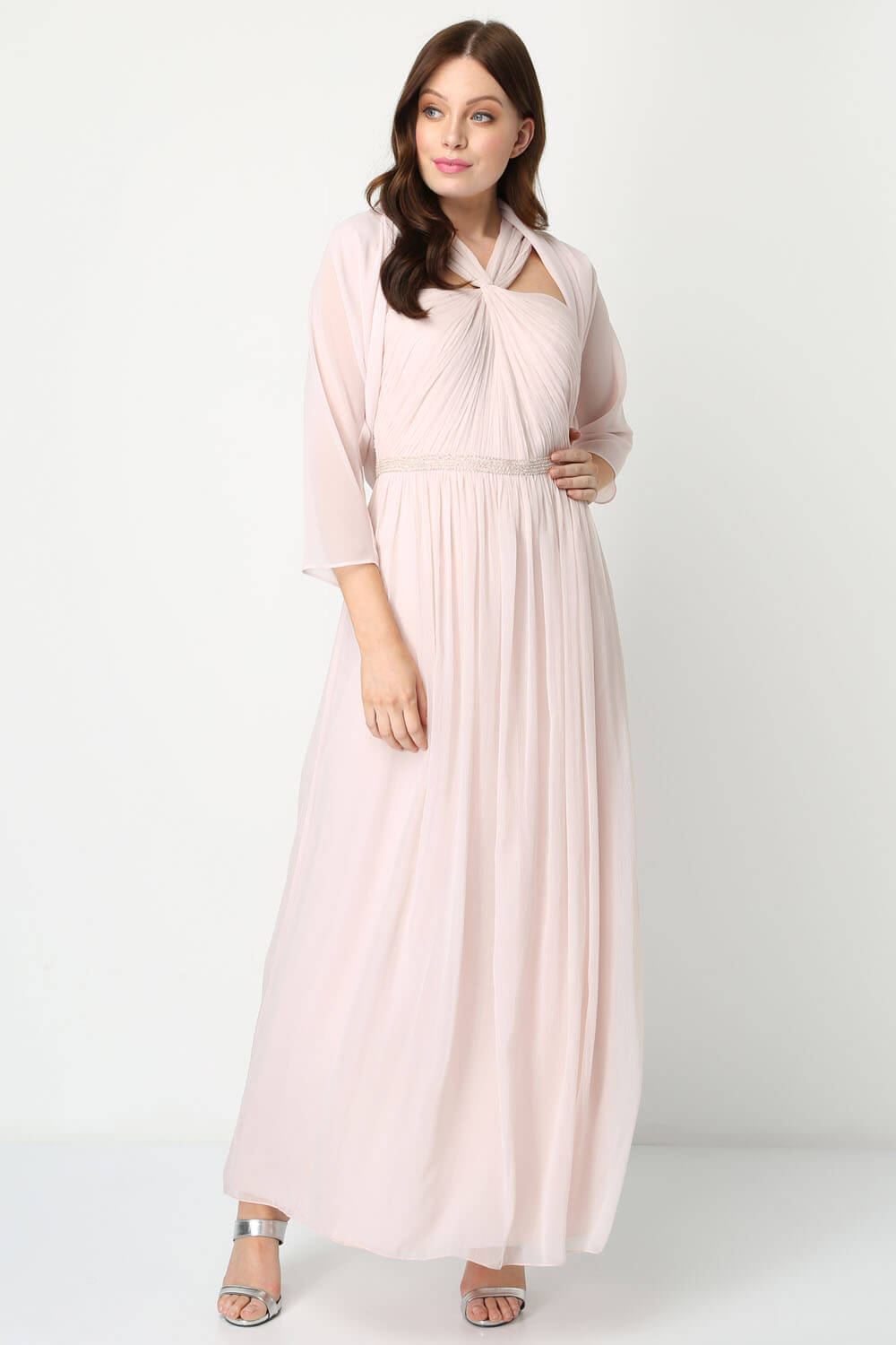 Ruched Hem Chiffon Bolero, Image 5 of 6