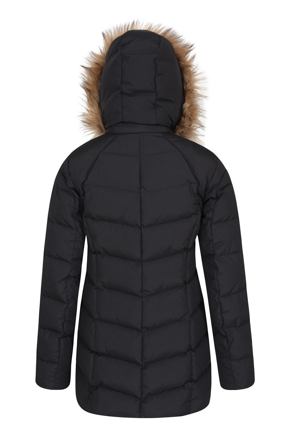 Black Isla II Long Down Jacket, Image 2 of 5