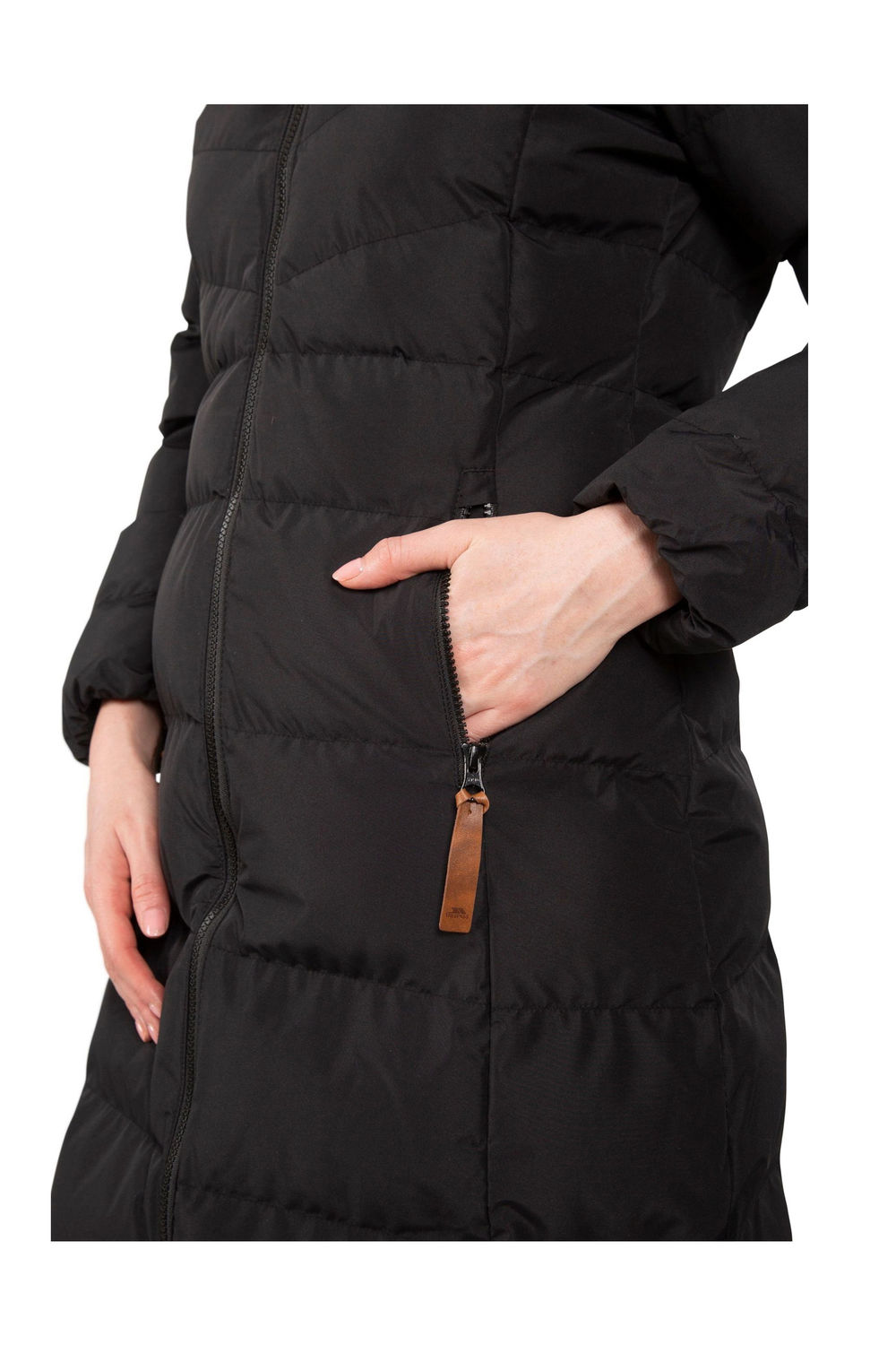 Black Trespass Black Audrey Padded Jacket, Image 3 of 6