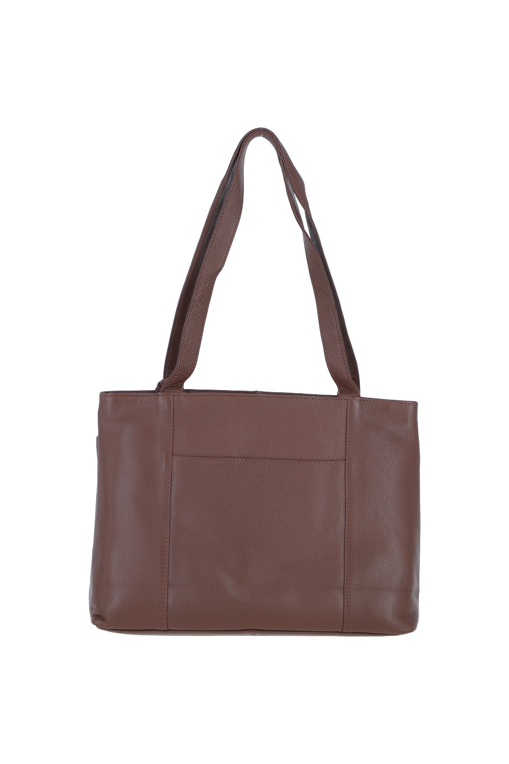 Brown 'Newport' Real Leather Multi-Pocket Shoulder Bag, Image 4 of 5