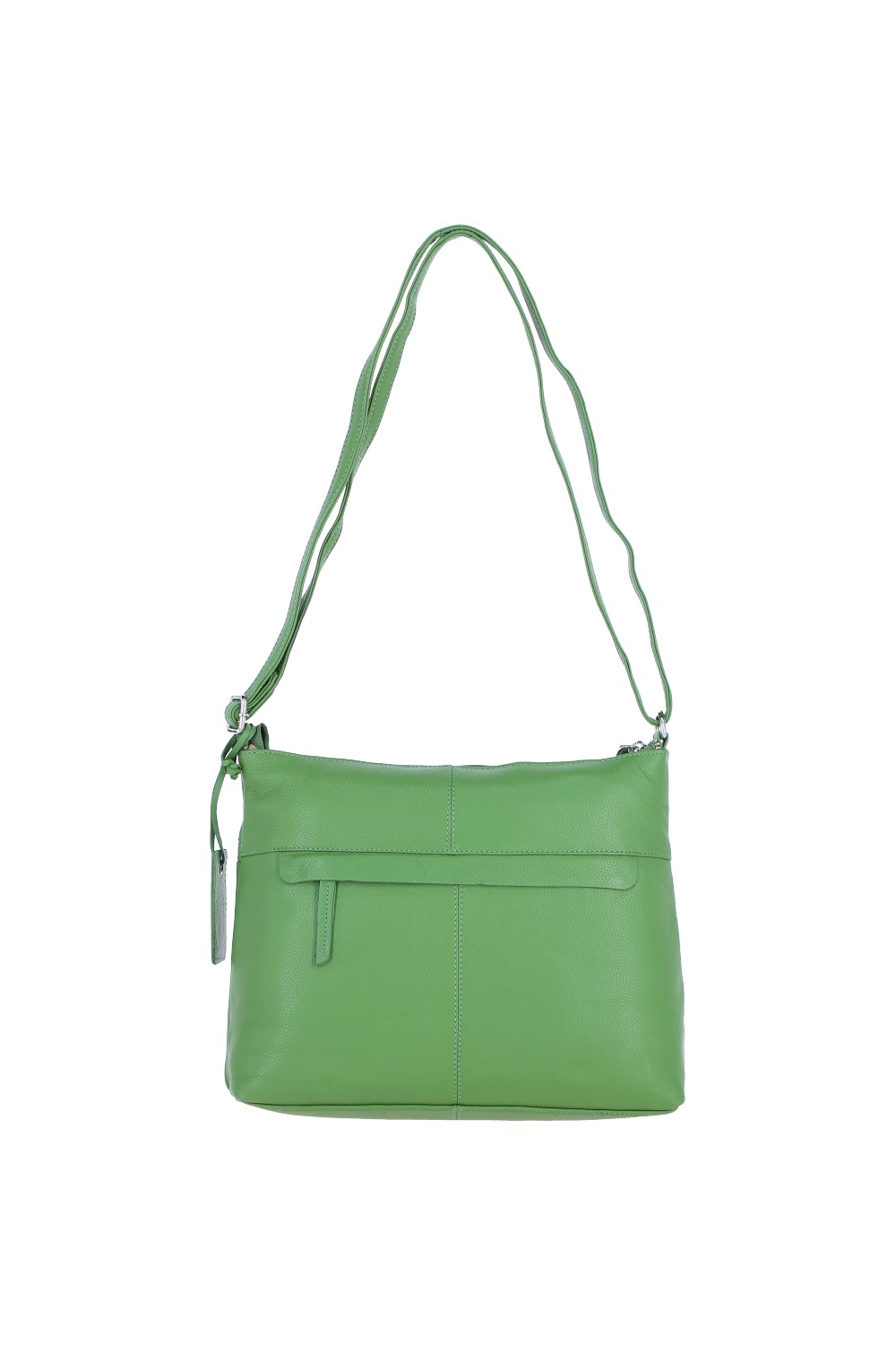 Green 'Mourne' Sleek Real Leather Shoulder Bag, Image 4 of 5