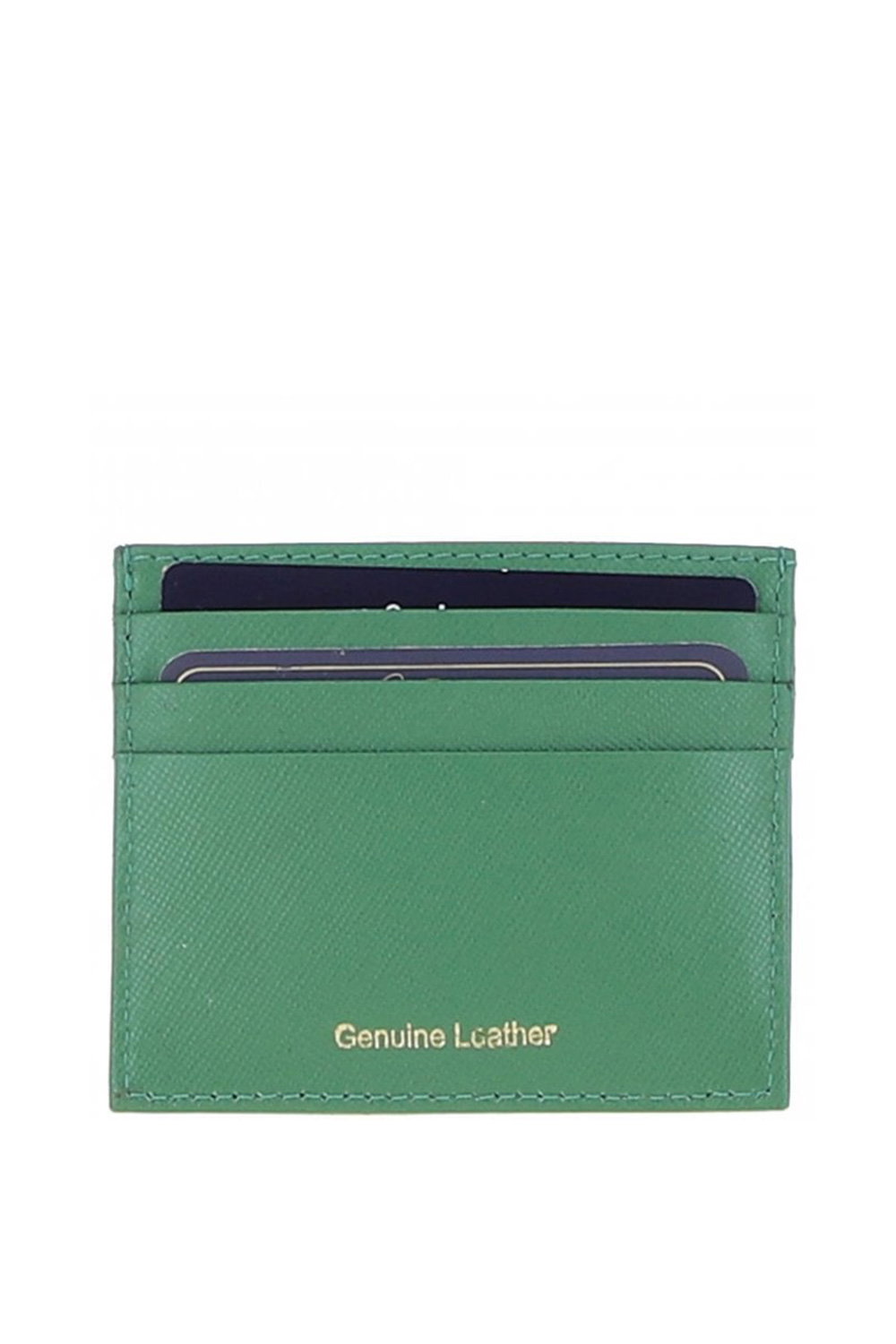 Green Real Leather Card Holder & Key Ring Gift Set, Image 5 of 5