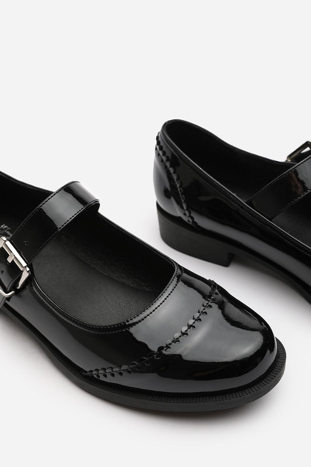 Black 'Paige' Mary Jane Pumps, Image 4 of 5