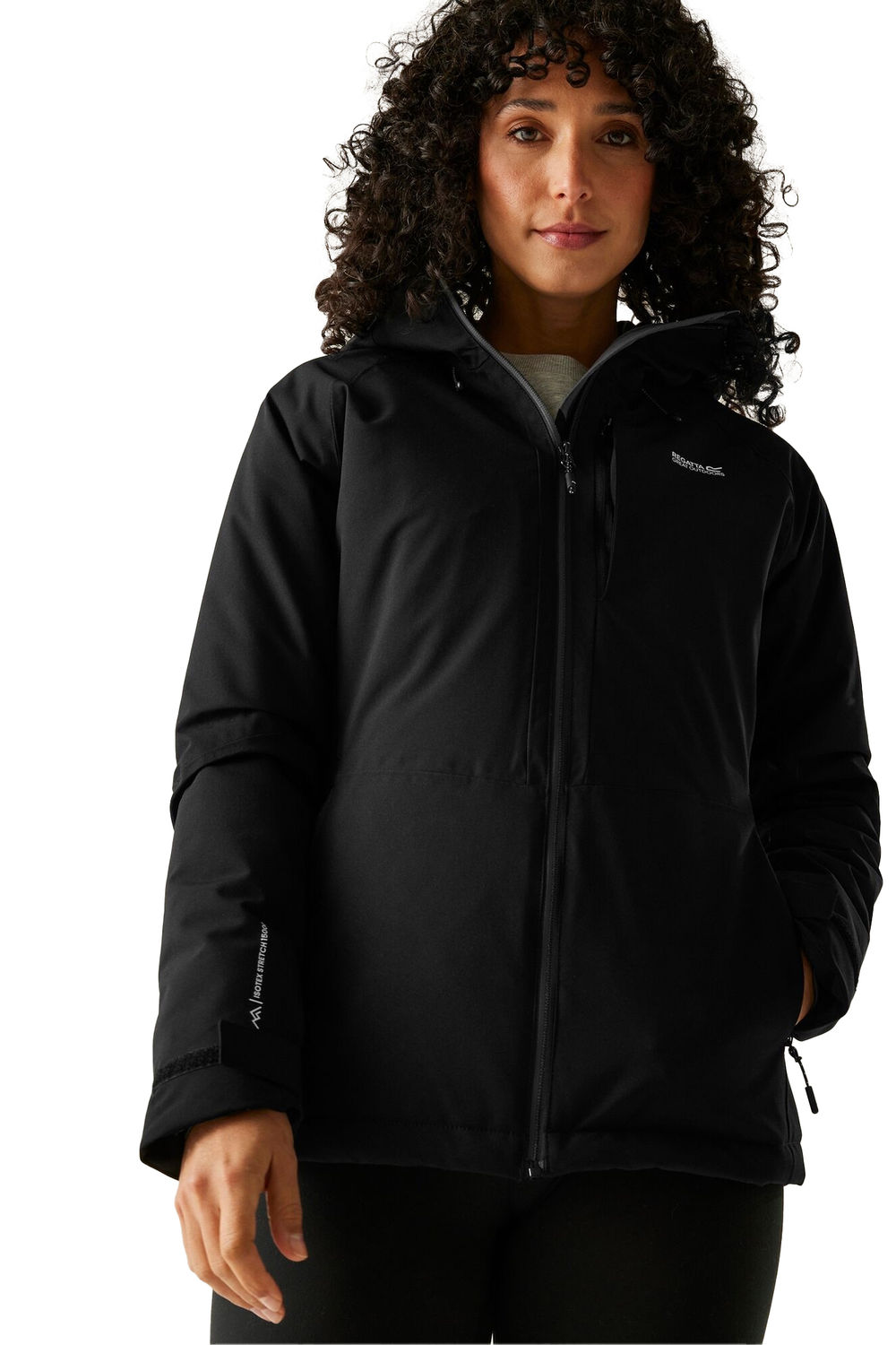 Black Highton Stretch Padded Jacket, Image 4 of 5