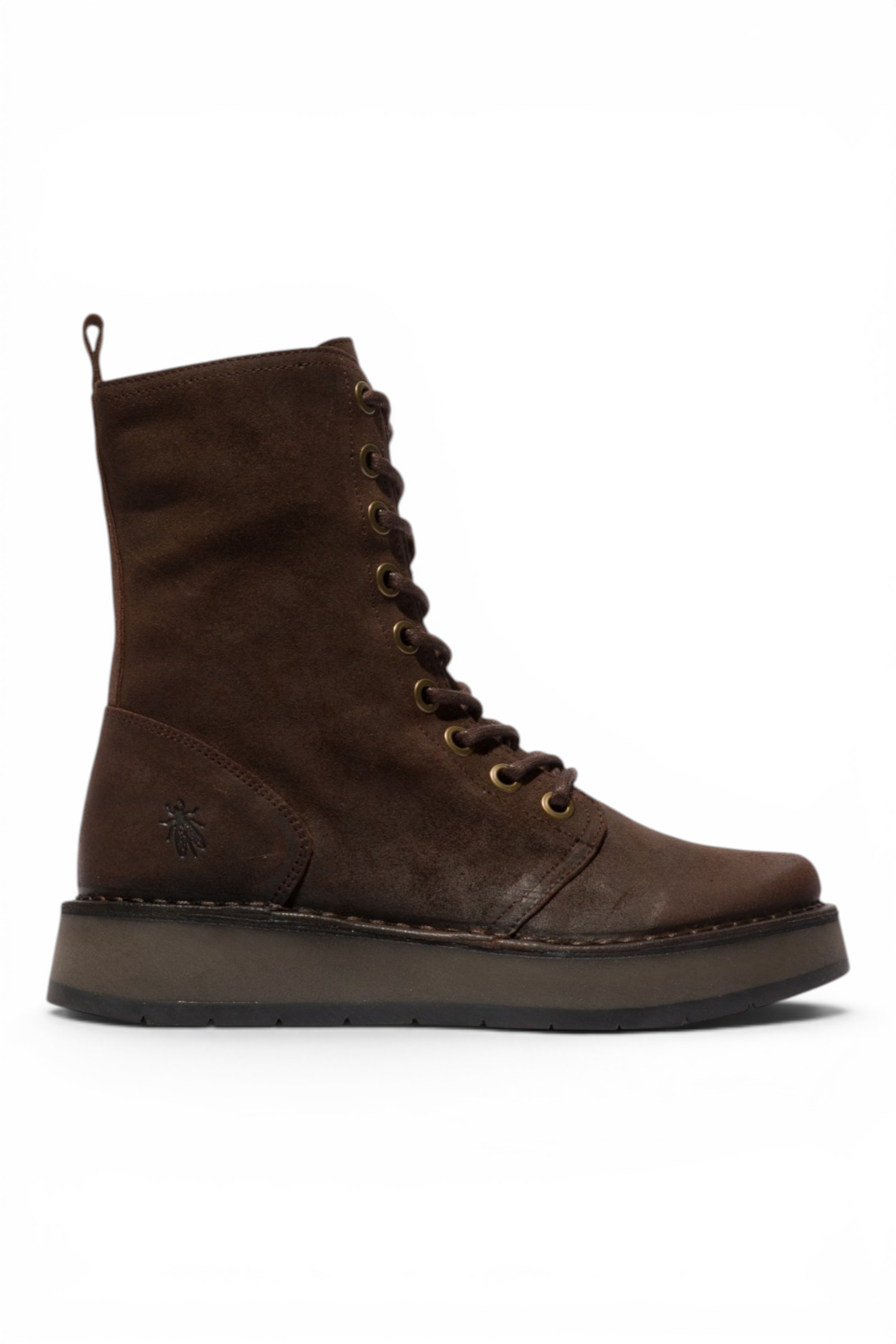 Dark Brown Womens Suede Leather Boot-RAMI037, Image 1 of 5
