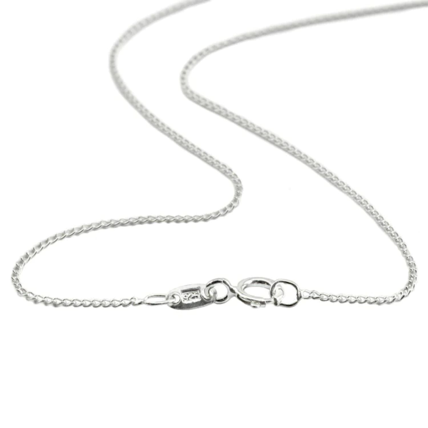 Gold 925 Sterling Silver Curb Chain With Spring Clasp, Image 1 of 1