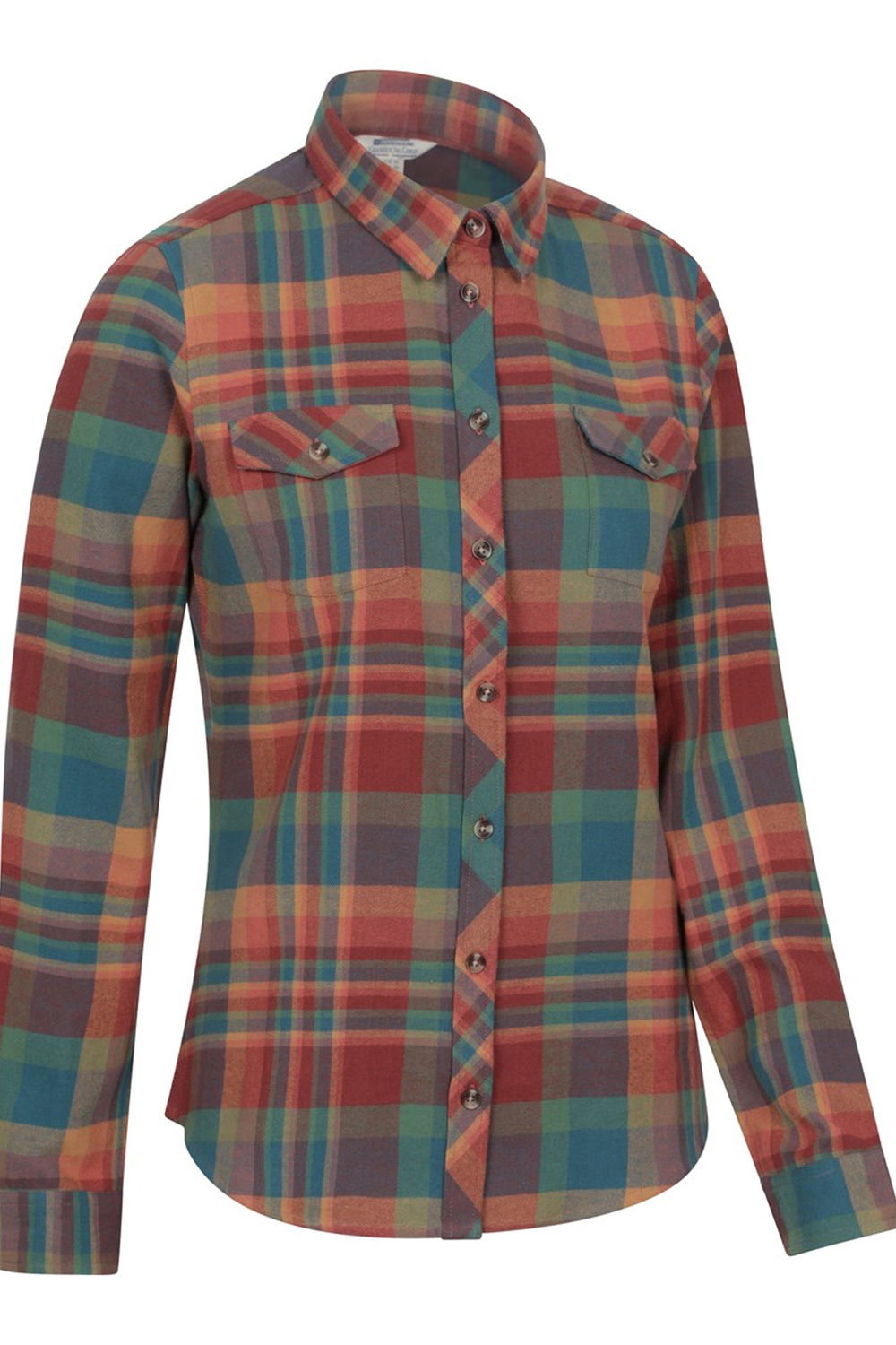 Dark Orange Willow Flannel Shirt, Image 4 of 4