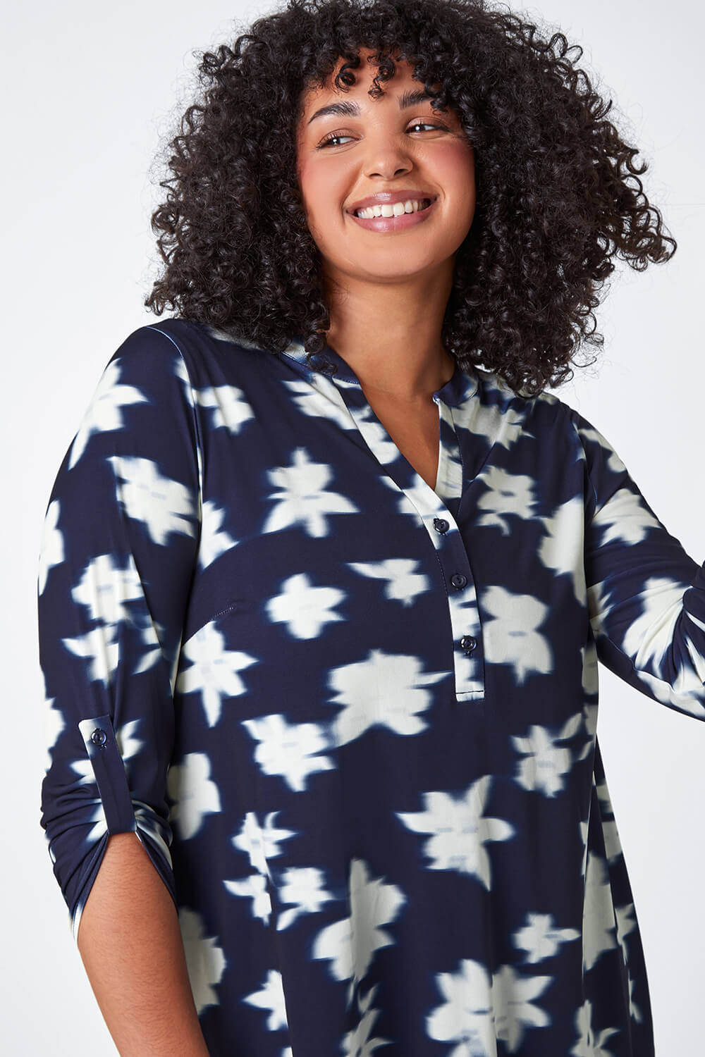 Curve Wahn Ribbed Jersey Top main image 1