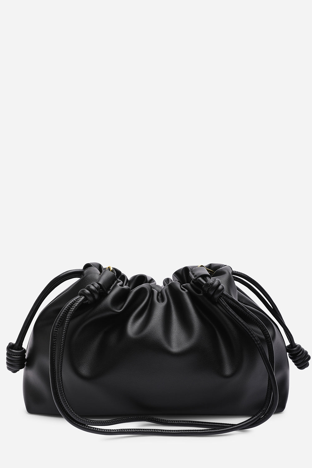 Black Where's That From Black Auric Drawstring Shoulder Bag, Image 7 of 8