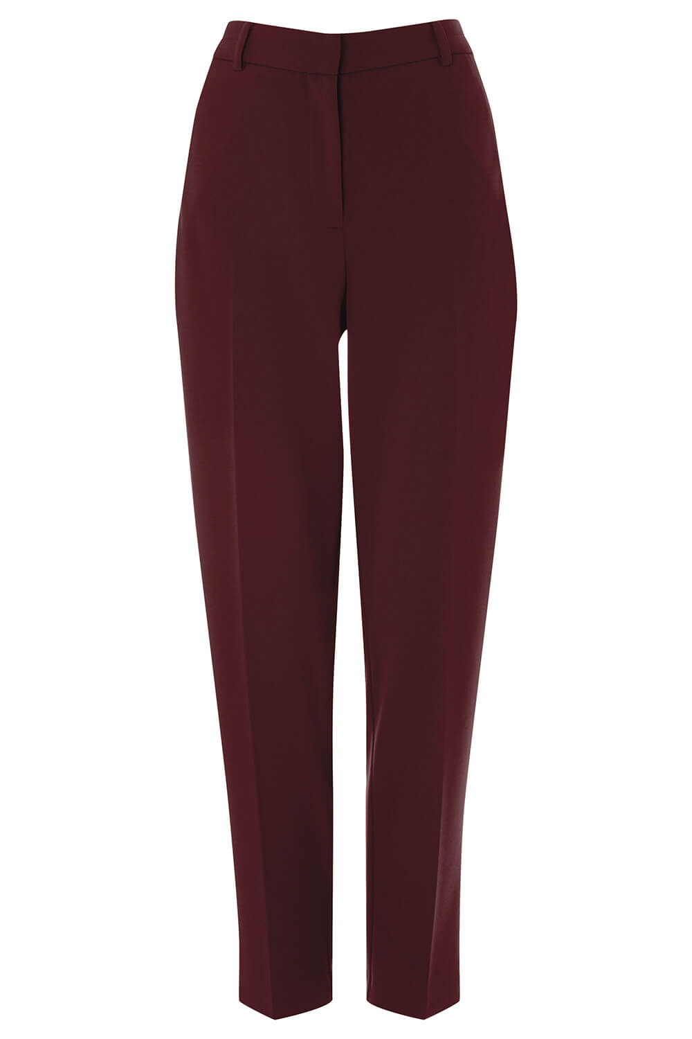 Wine Straight Leg Angela Stretch Trousers, Image 5 of 4