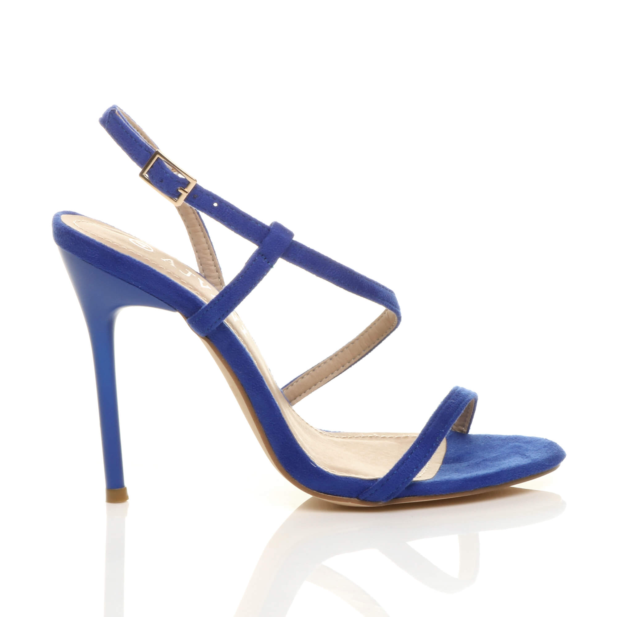 Royal Blue AJVANI Royal Blue High Heel Party Barely There Sandals, Image 2 of 6