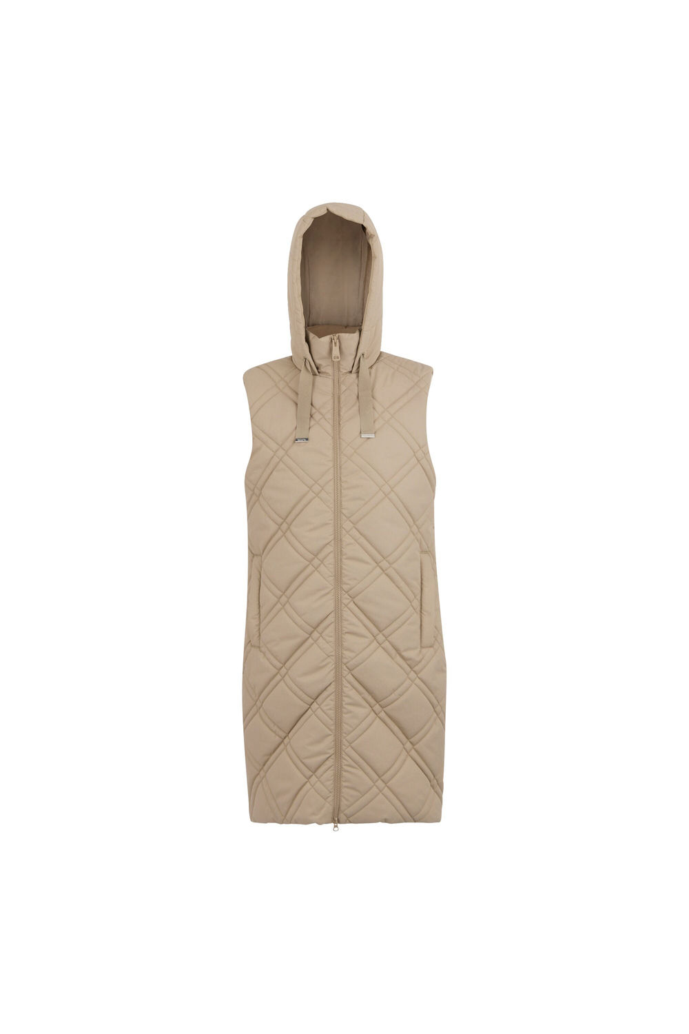 Khaki Rurietta Long Length Gilet, Image 2 of 5
