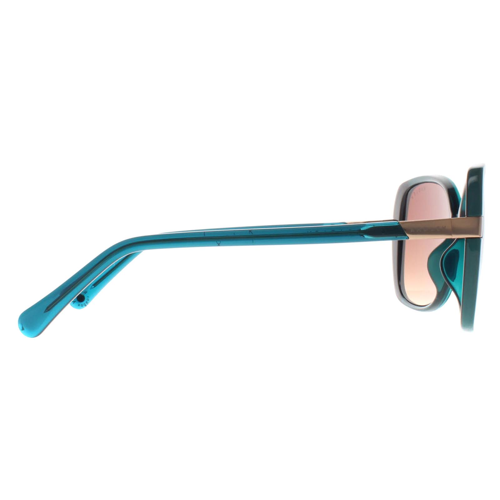 Grey Butterfly Gloss Green Crystal and Teal Brown Gradient Morwenna, Image 4 of 4