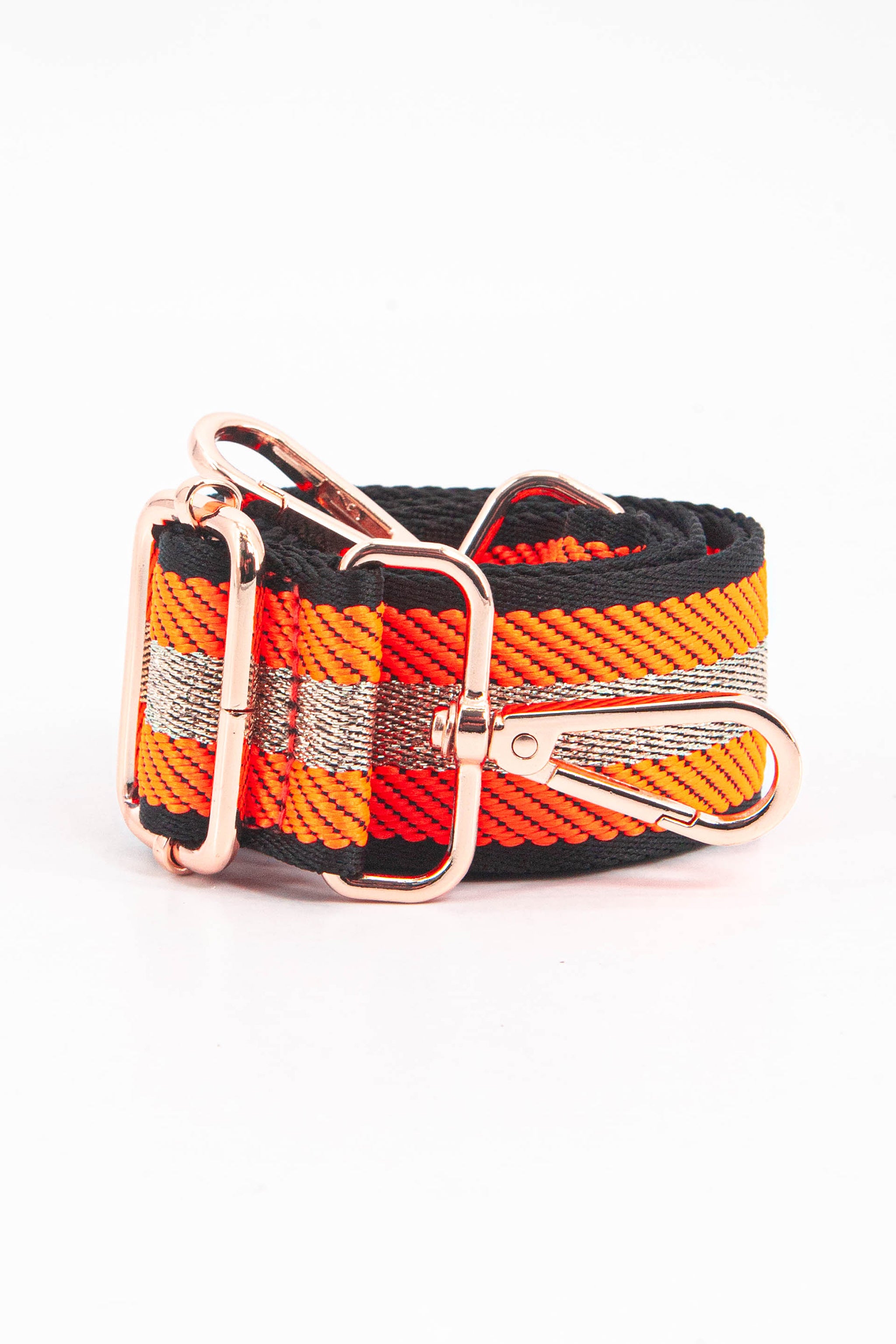 Gold Glitter Stripe Woven Bag Strap, Image 3 of 4