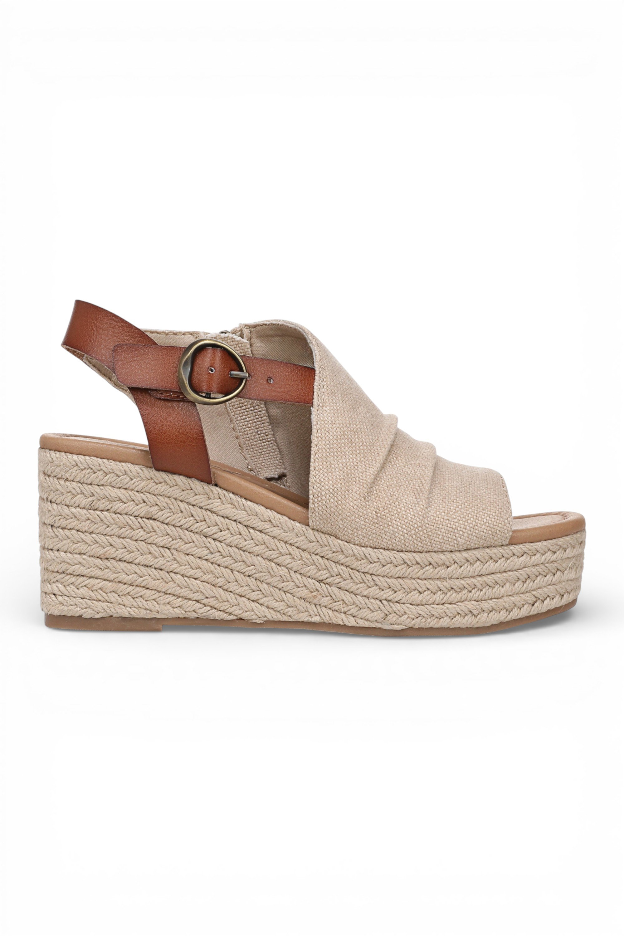 Beige Blowfish Malibu Beige Womens "Amira" Wedge Slingbacks Heel Sandals, Image 2 of 6