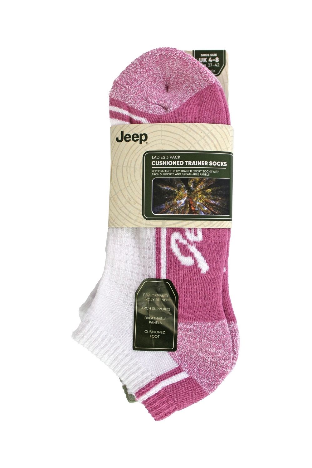 3 Pack Performance Trainer Socks, Image 2 of 3