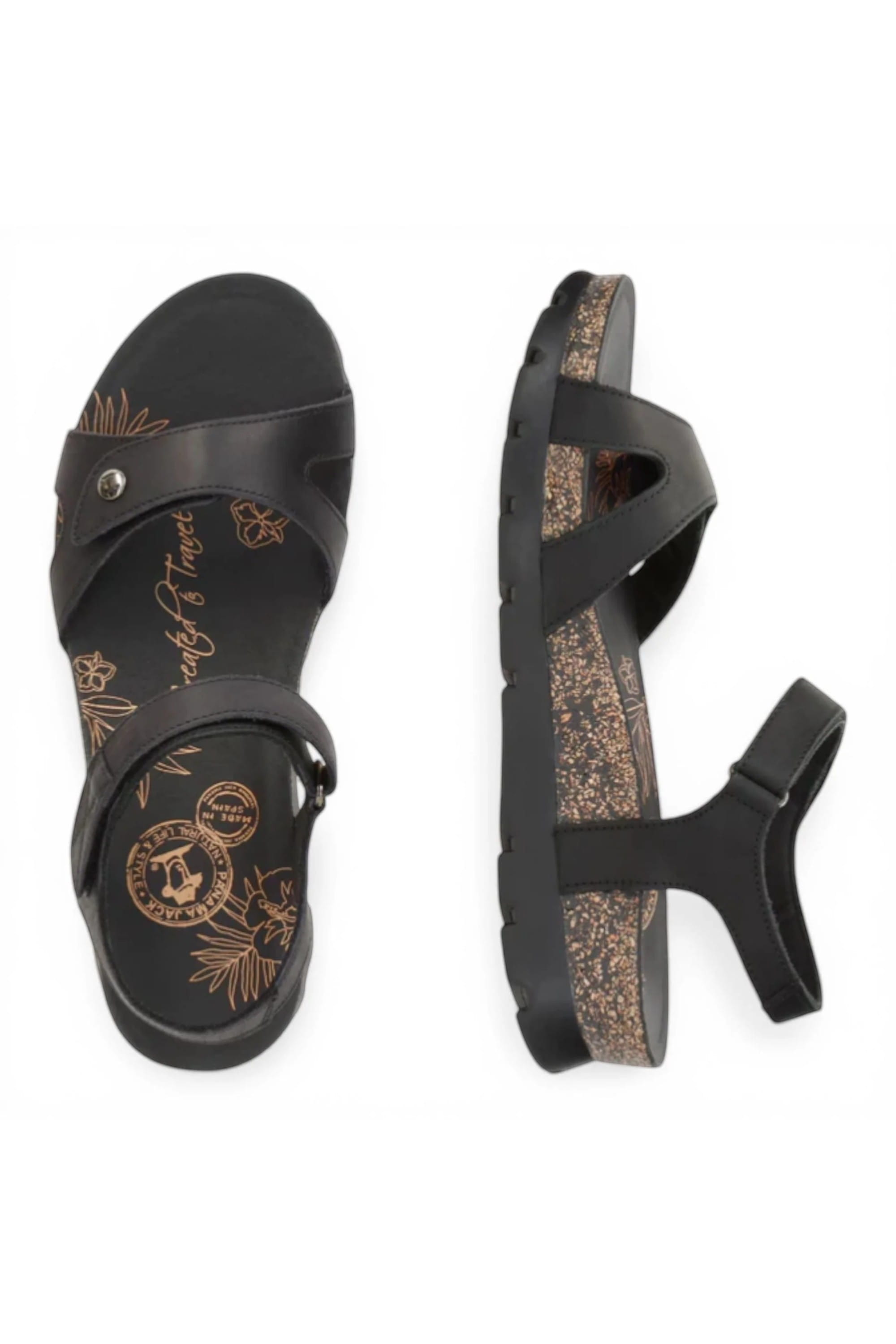 Black Womens Platform Wedge Sandals -Sulia B2, Image 4 of 8