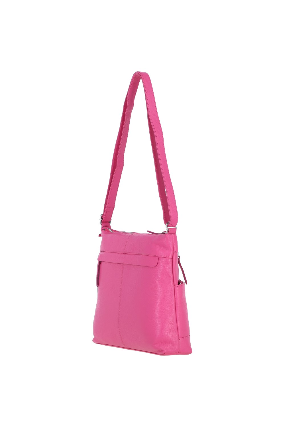 Pink Ashwood Leather Pink 'Derby' Stylish Real Leather Shoulder Bag, Image 5 of 5