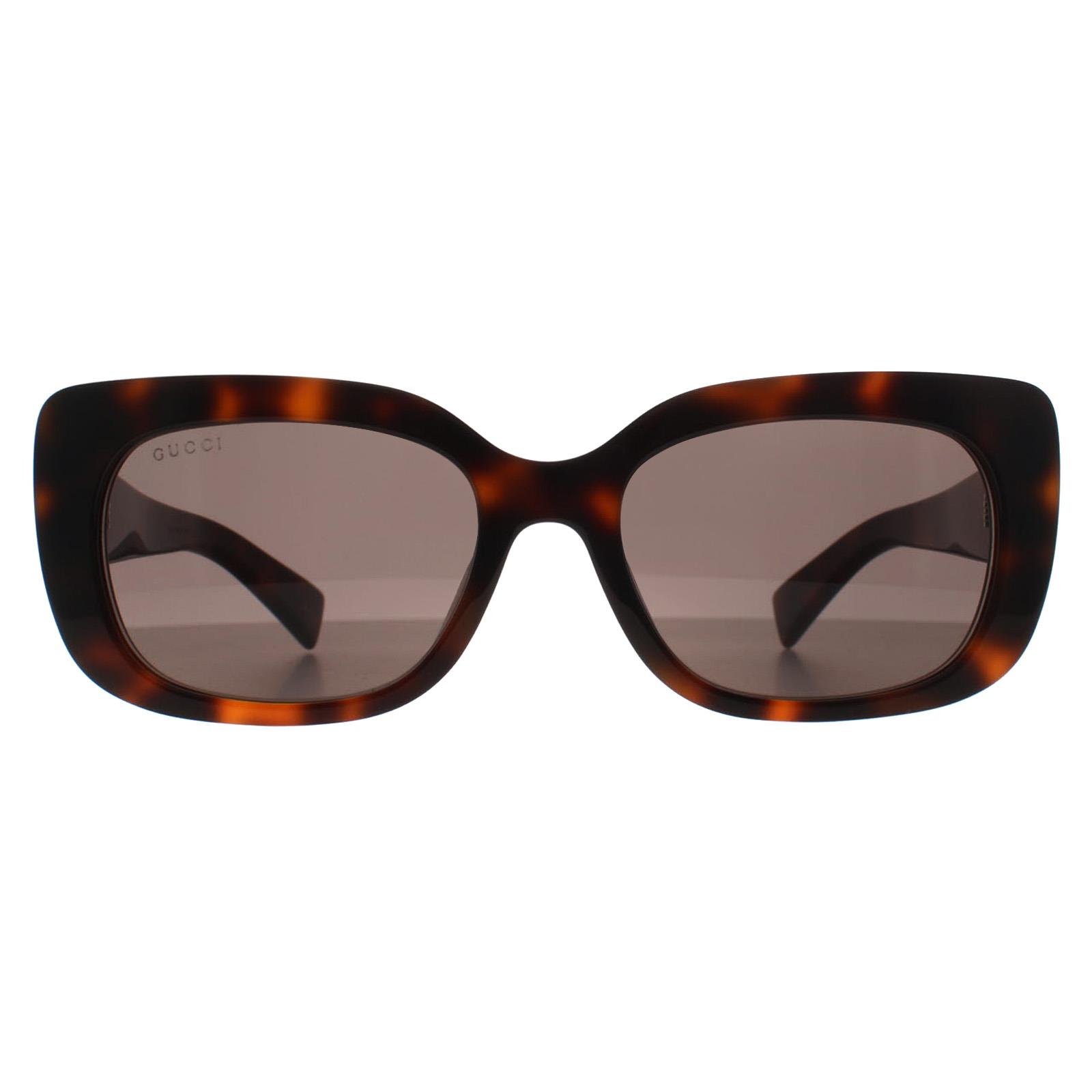 Brown Gucci Brown Rectangle Havana Grey GG1979SK, Image 1 of 3