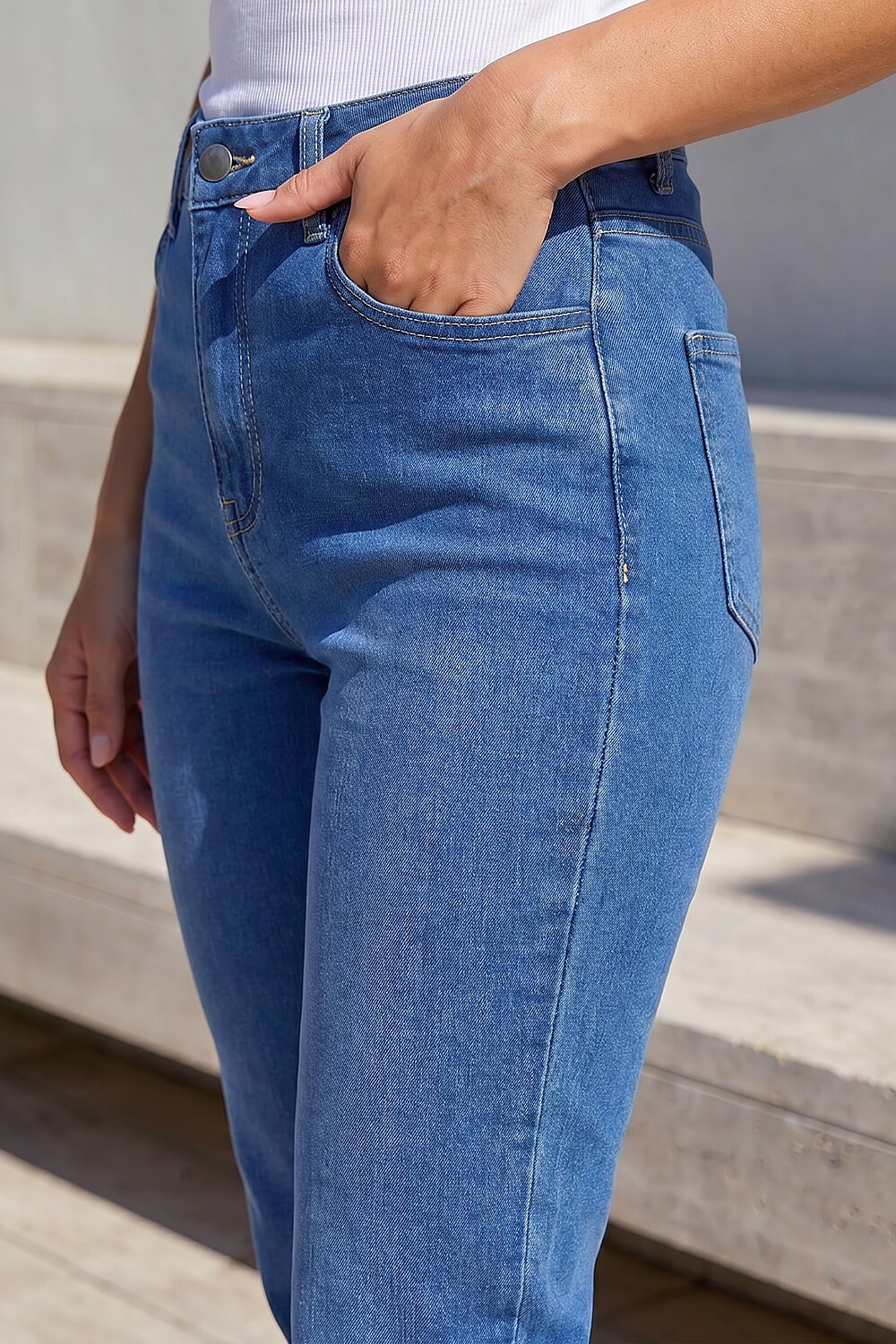 Denim Dusk Bootcut Jeans, Image 5 of 4