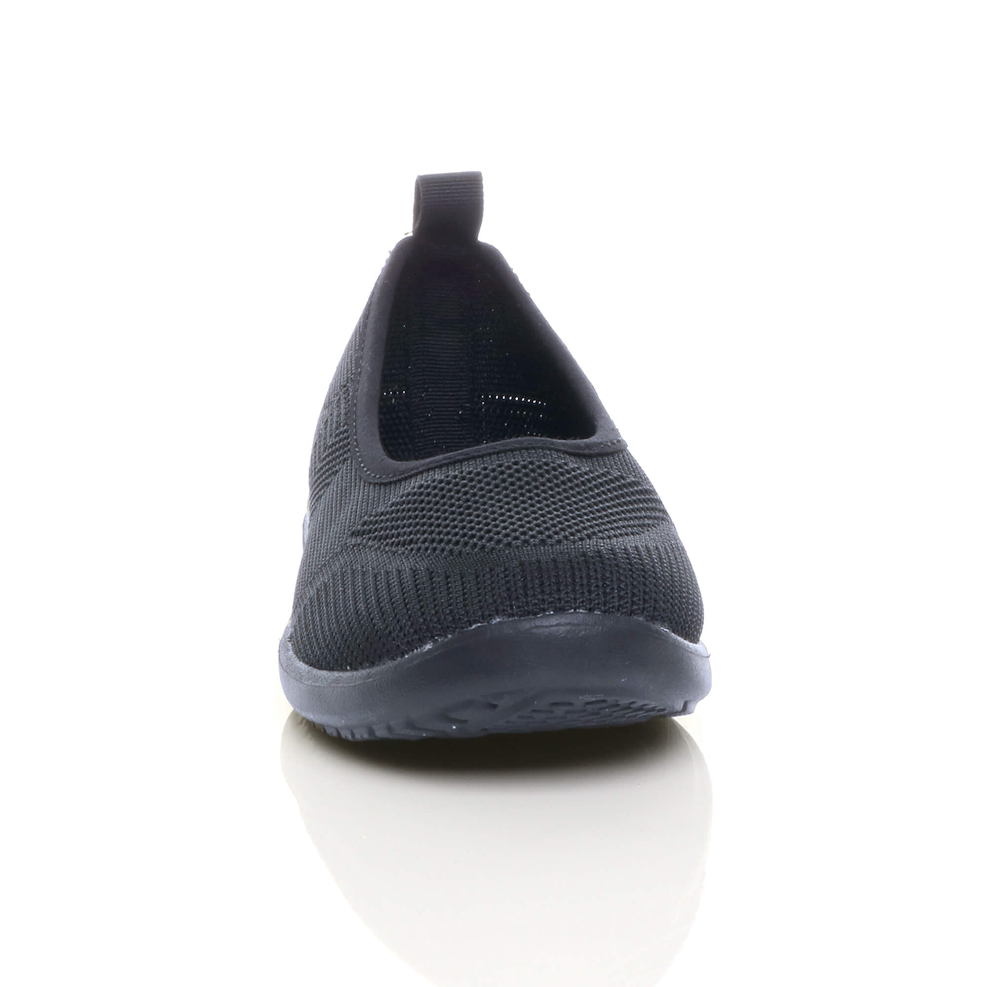 Navy Blue AJVANI Navy Blue Flat Comfort Slip On Trainers, Image 6 of 6