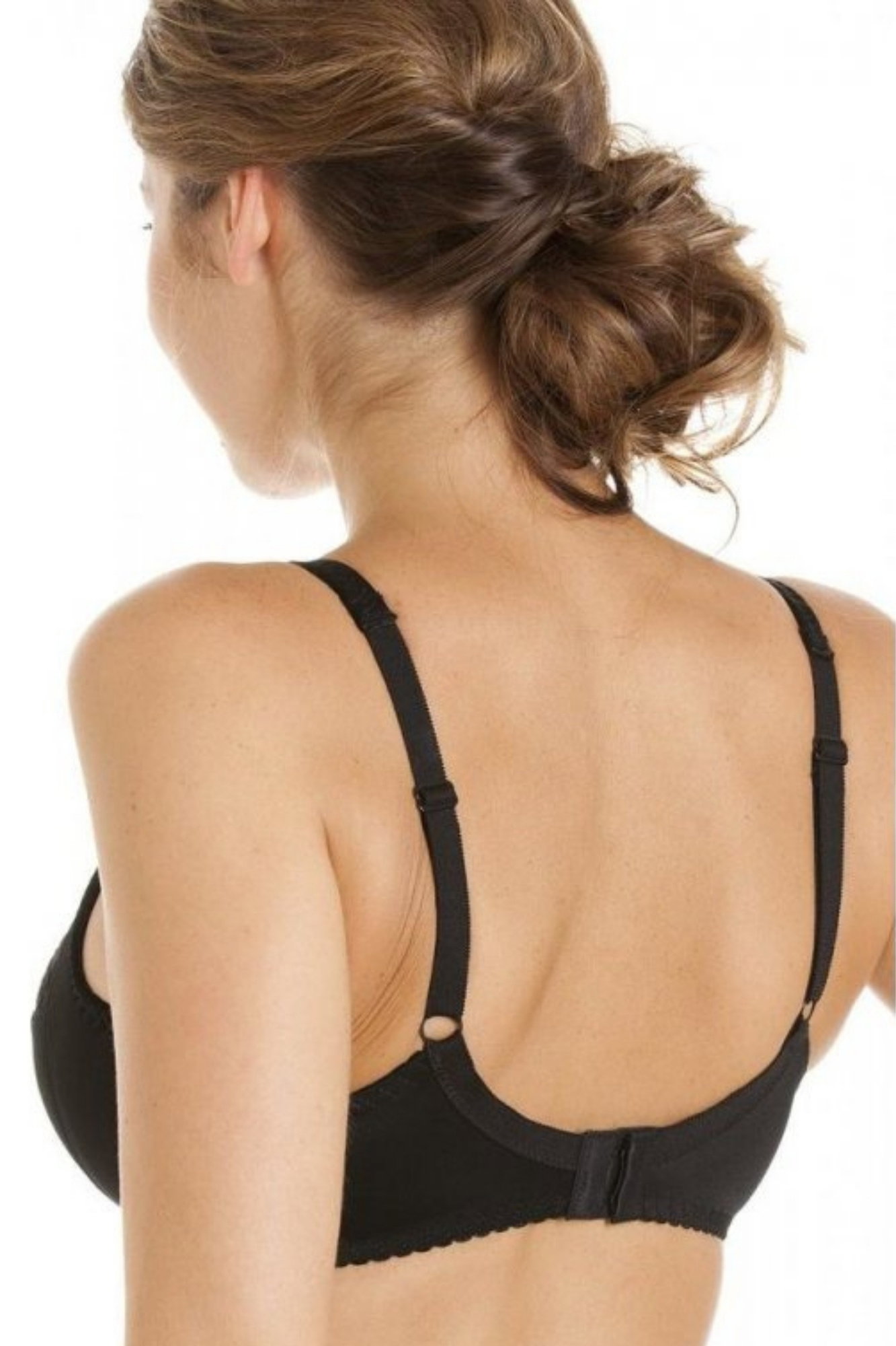 Black Floral Lace Full Cup Underwired Bra, Image 4 of 4
