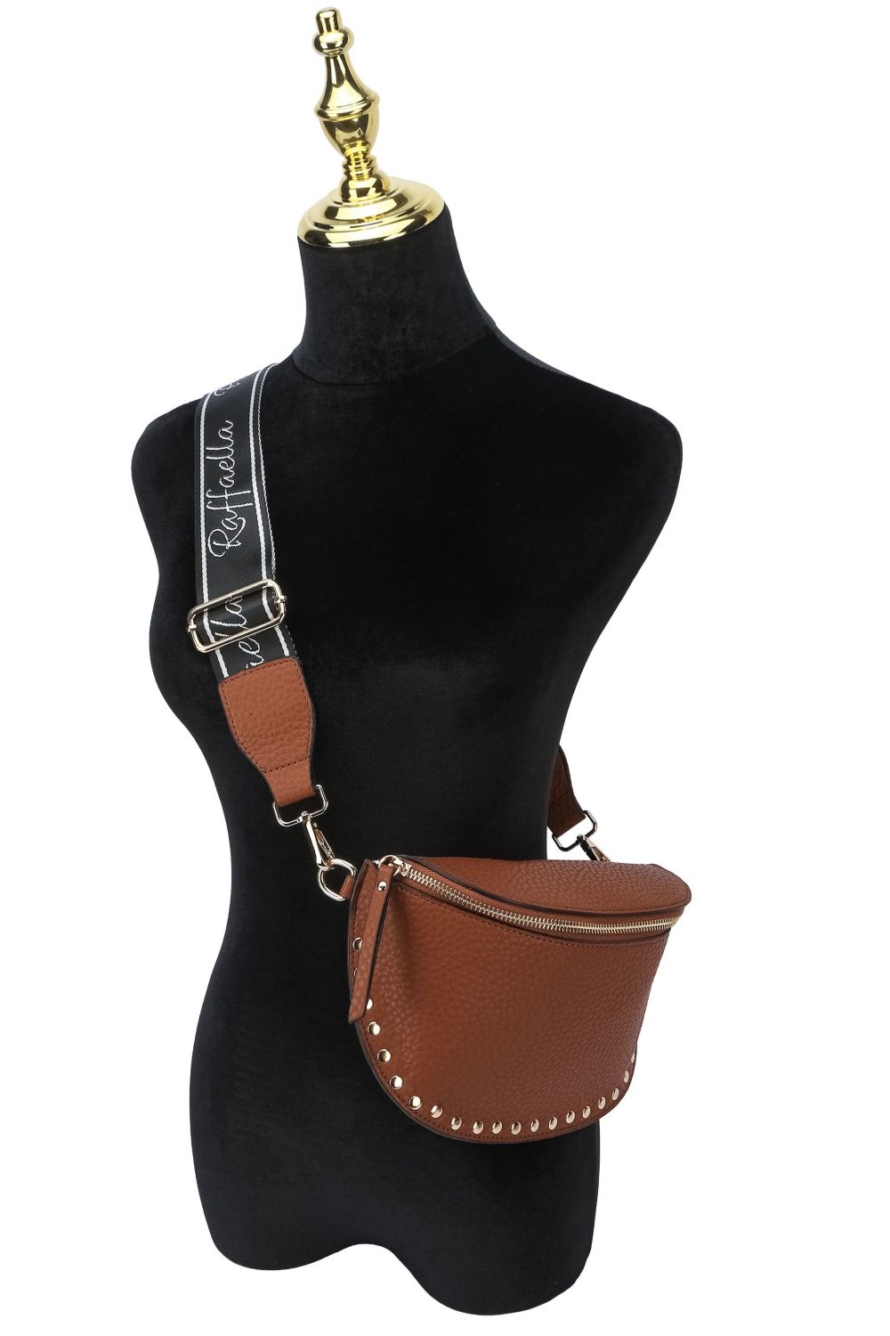 Tan Sling Style Cross Body Bag, Image 2 of 2