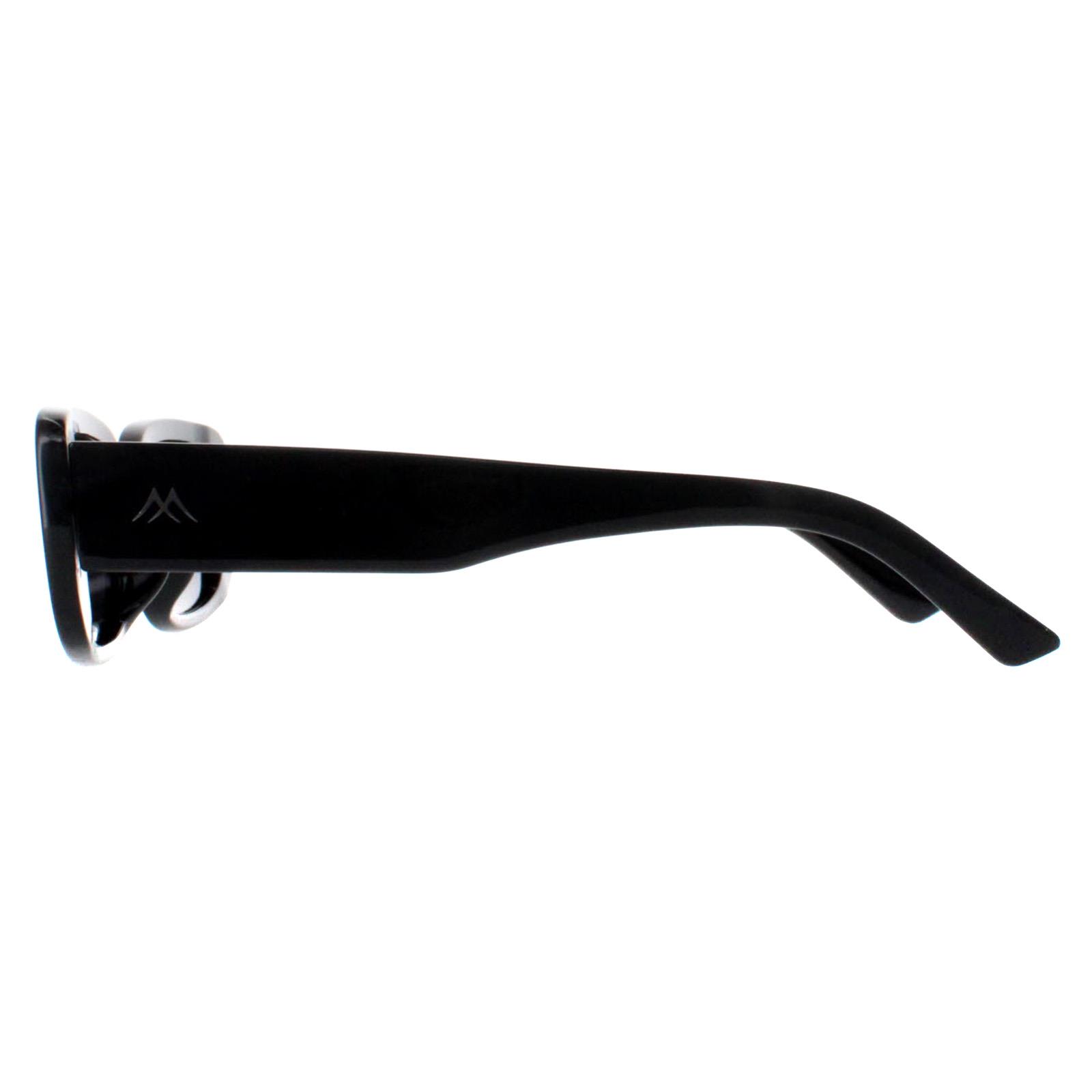 Black Montana Black Rectangle Shiny Black Smoke Polarized MP65, Image 3 of 4