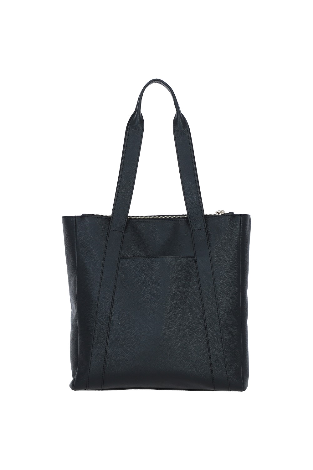 Black 'Consistenza Intensa' Ashwood Modern Black Leather Shoulder Bag, Image 3 of 4