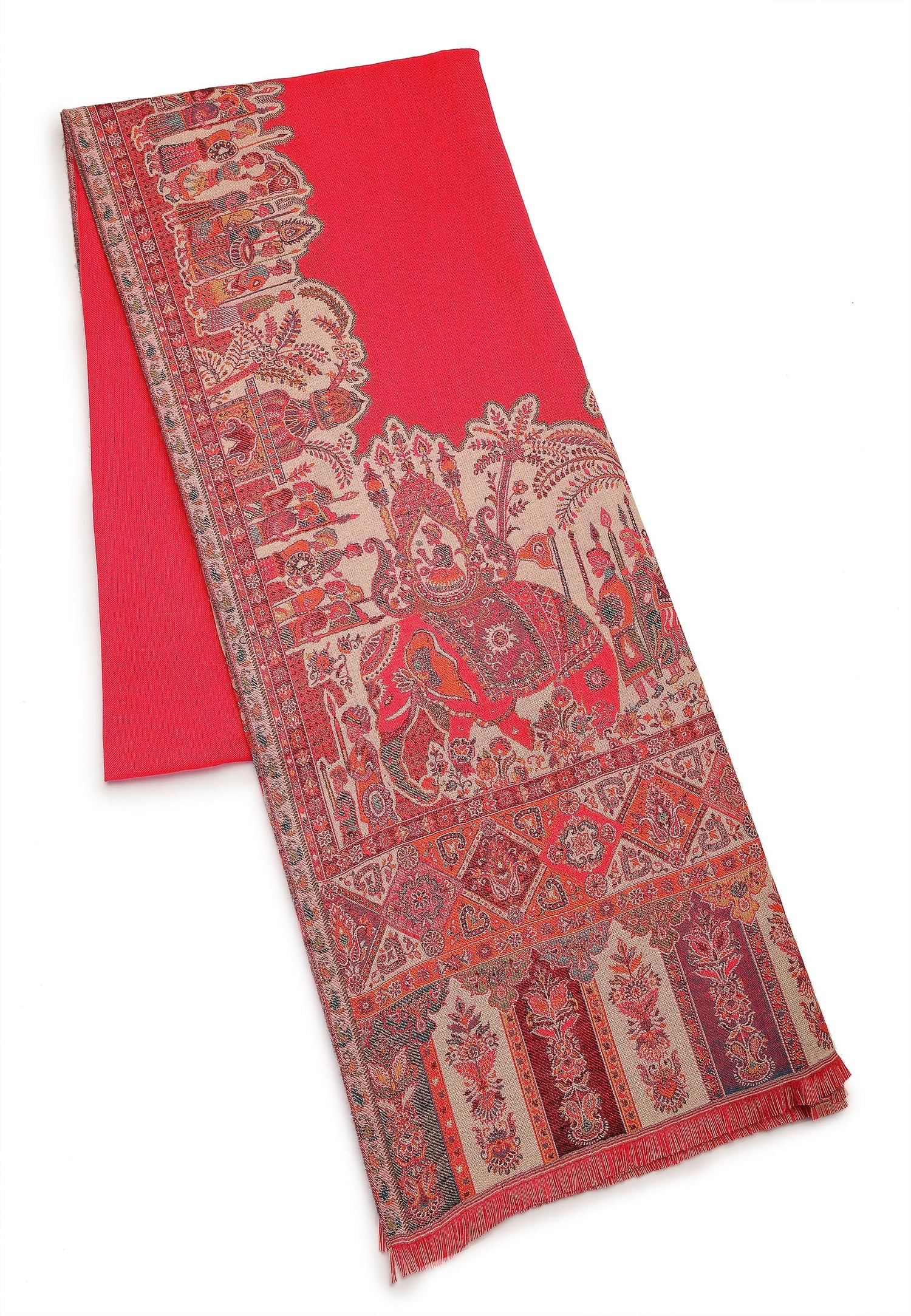 Multi Kashmiri Jamawar Scarf