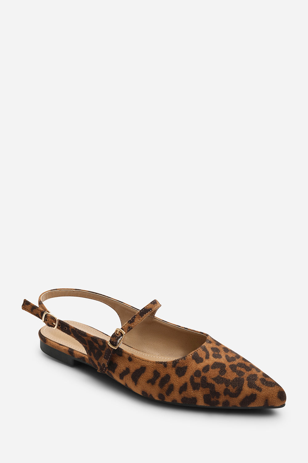 Multi Estrella Pointed Toe Mary Jane Open Back Ballet Flats, Image 3 of 7