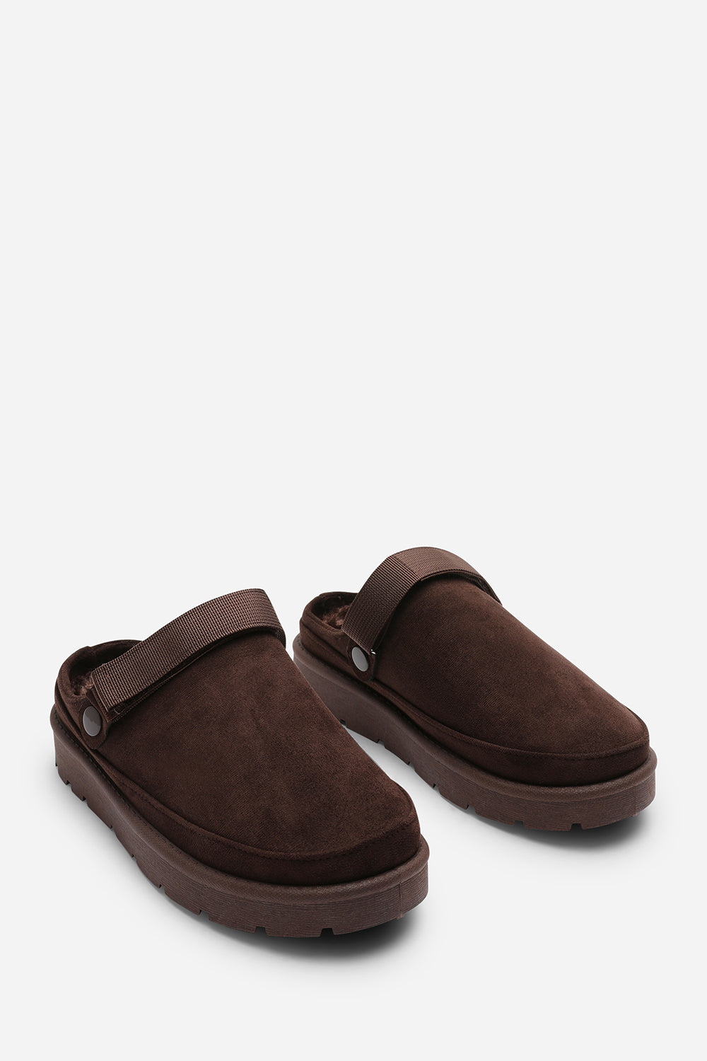 Brown 'Aurelia' Slip On Adjustable Strap Mini Boots, Image 4 of 7