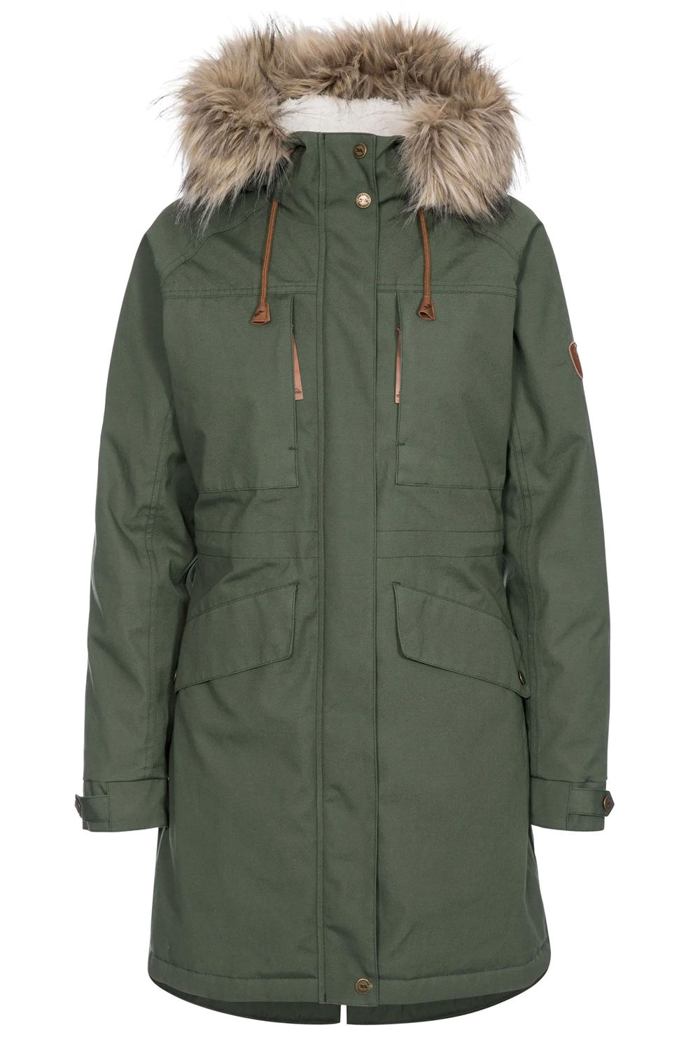 Green Trespass Green Faithful Waterproof Jacket, Image 1 of 5