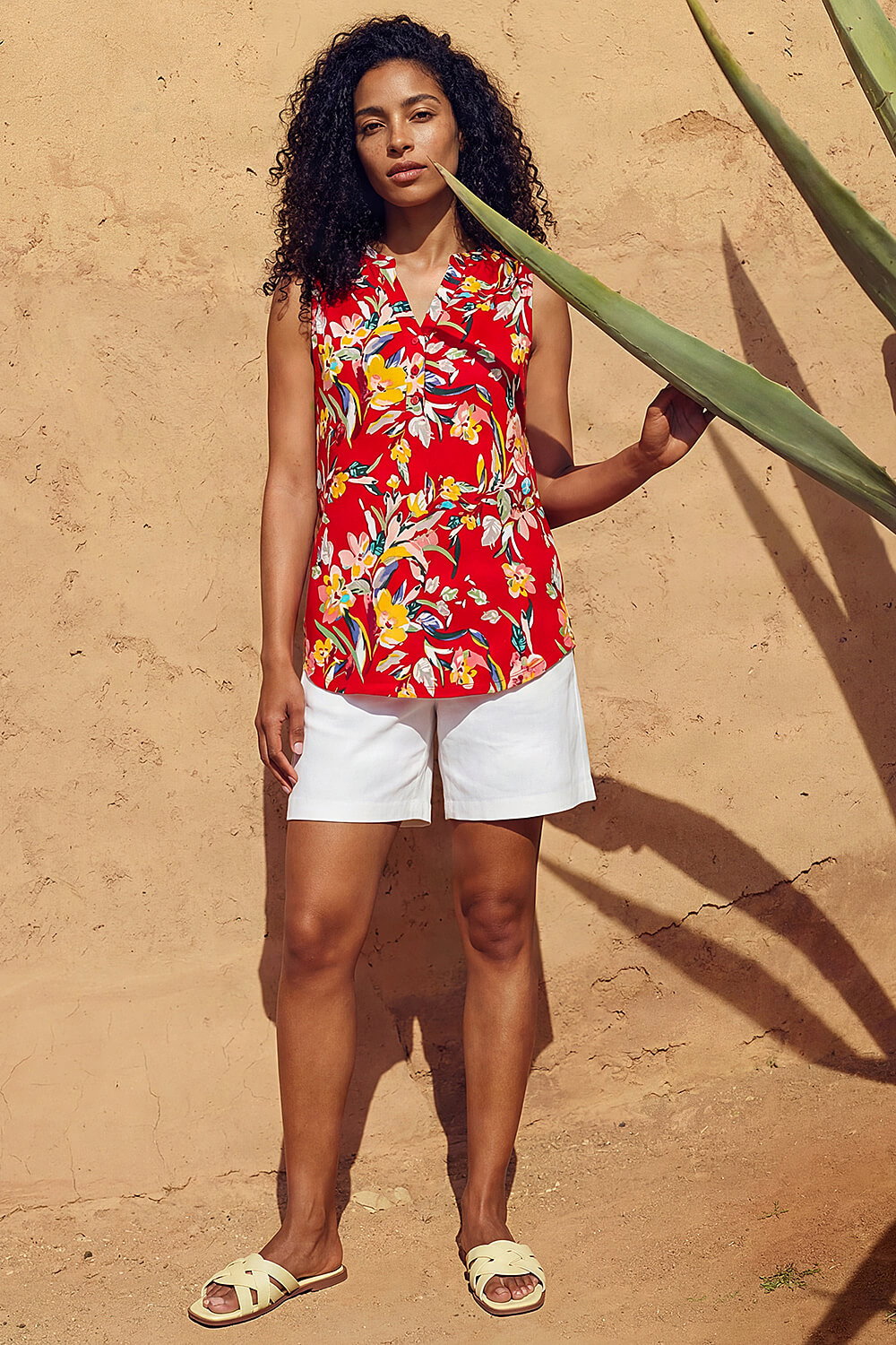 Red Floral ITY Top, Image 3 of 4