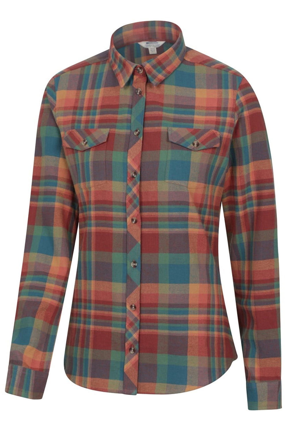 Dark Orange Willow Flannel Shirt, Image 3 of 4